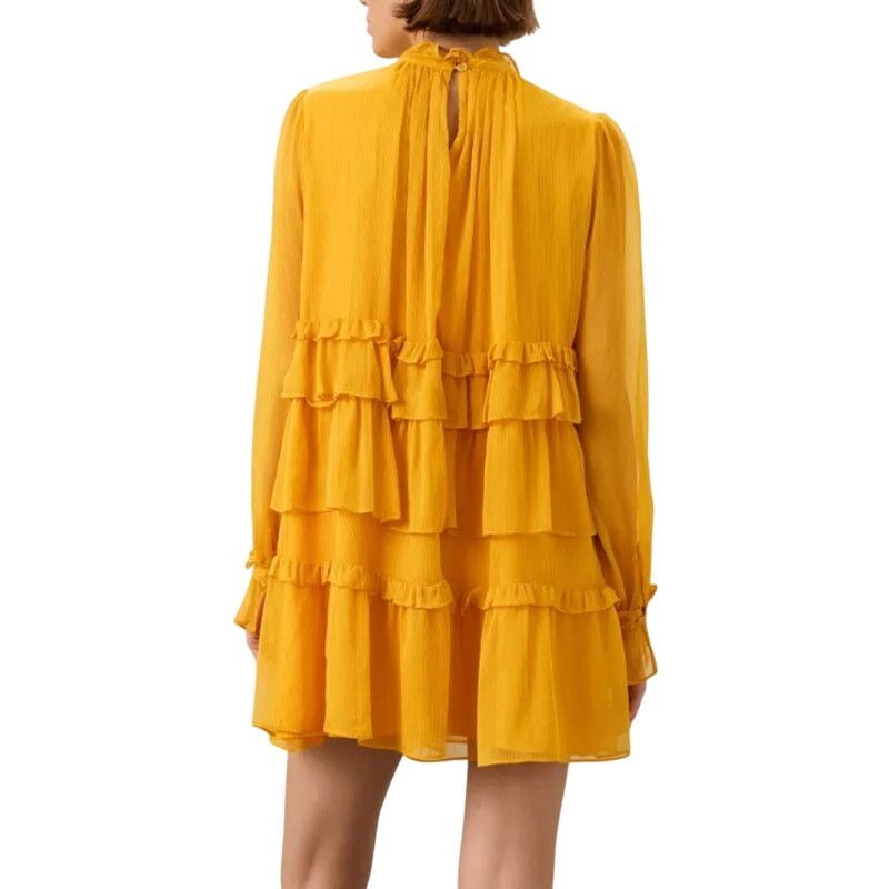 Adam Lippes Adam Lippes x RTR Tiered Ruffle Dress in Yellow, Size US 12 Size XL / US 12-14 / IT 48-50 - 3 Thumbnail