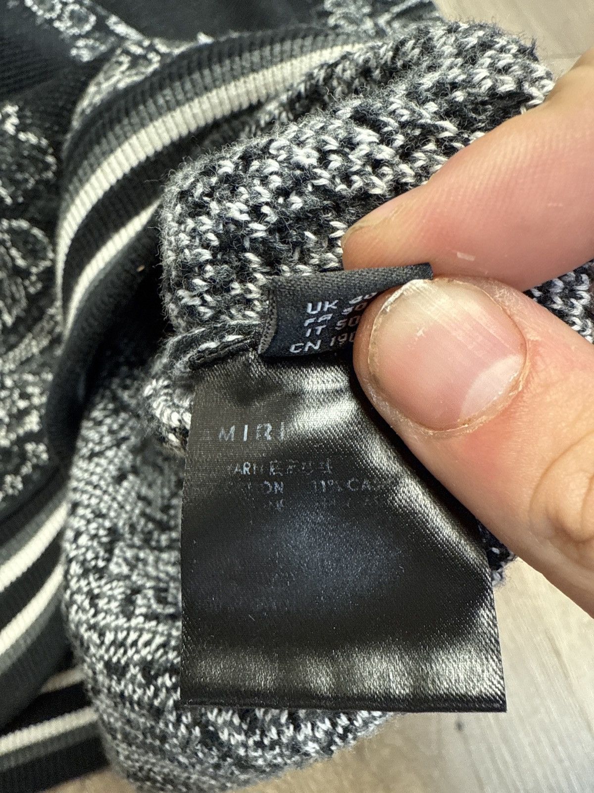 Amiri Amiri knit sweatsuit black white bandana Size US L / EU 52-54 / 3 - 10 Thumbnail