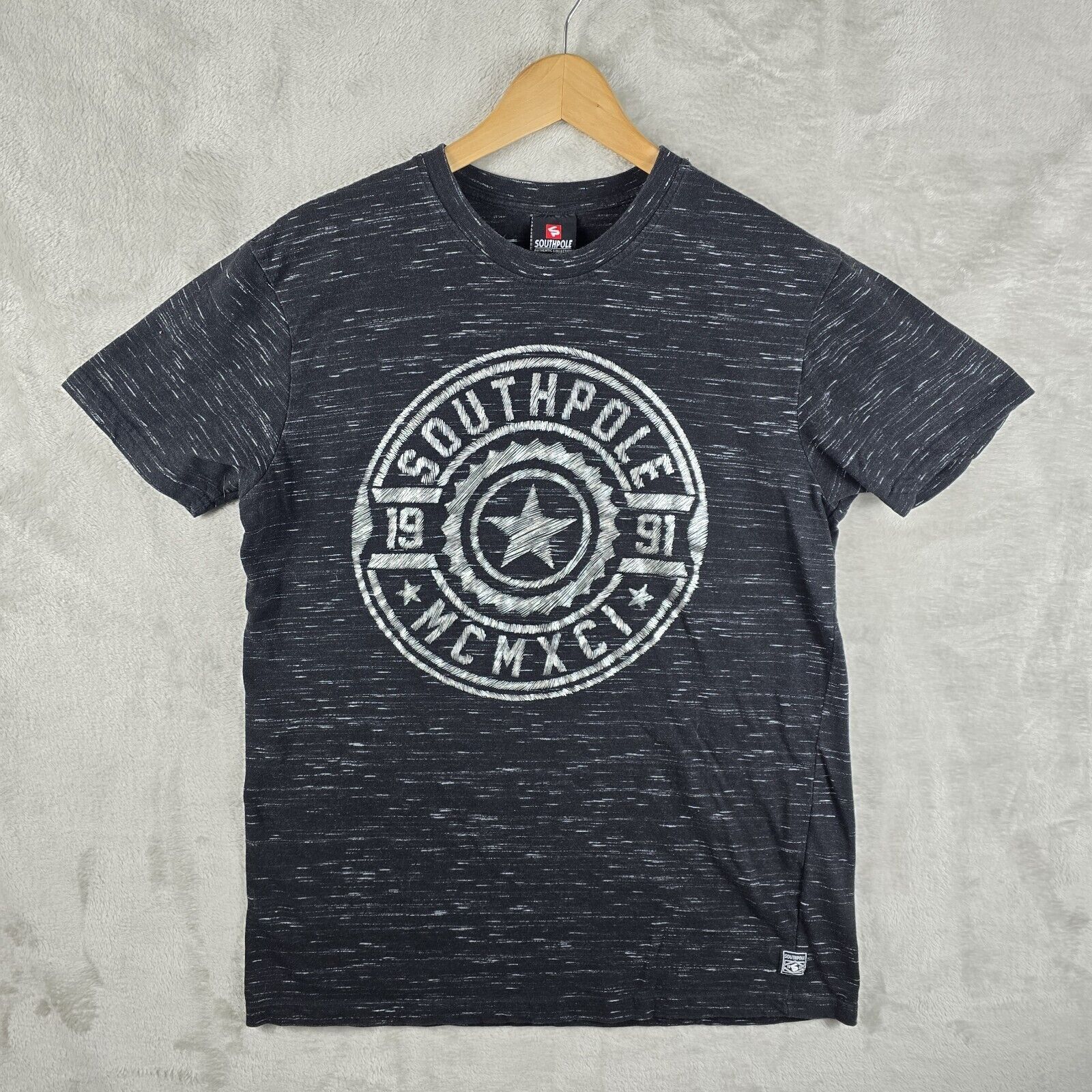 Southpole Vintage Southpole Men's Heather Black Shirt Large Y2K Vtg Size US L / EU 52-54 / 3 - 2 Thumbnail