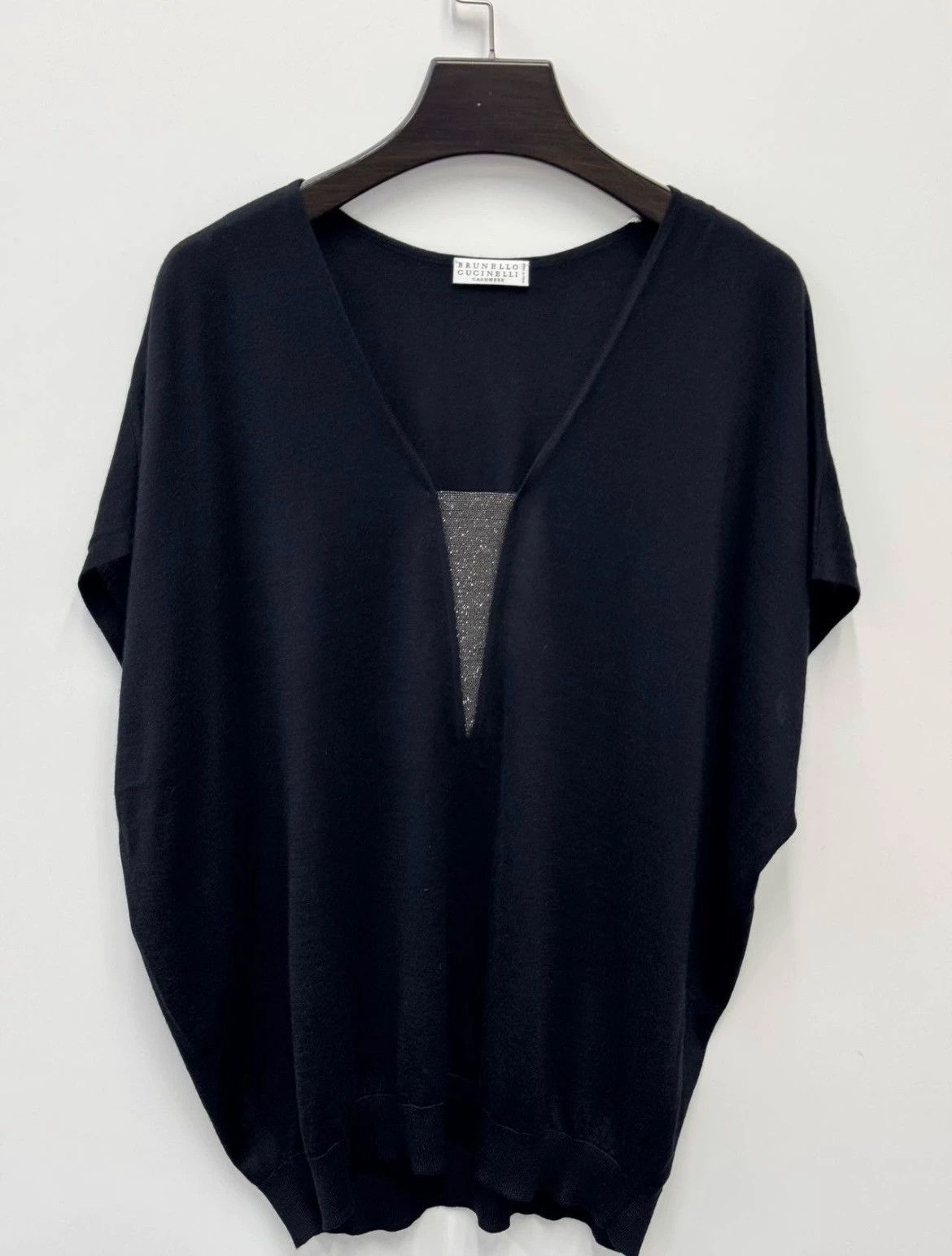 Brunello Cucinelli Brunello Cucinelli V-Neck Short-Sleeve Knit Top - dmc Size US L / EU 52-54 / 3 - 1 Thumbnail