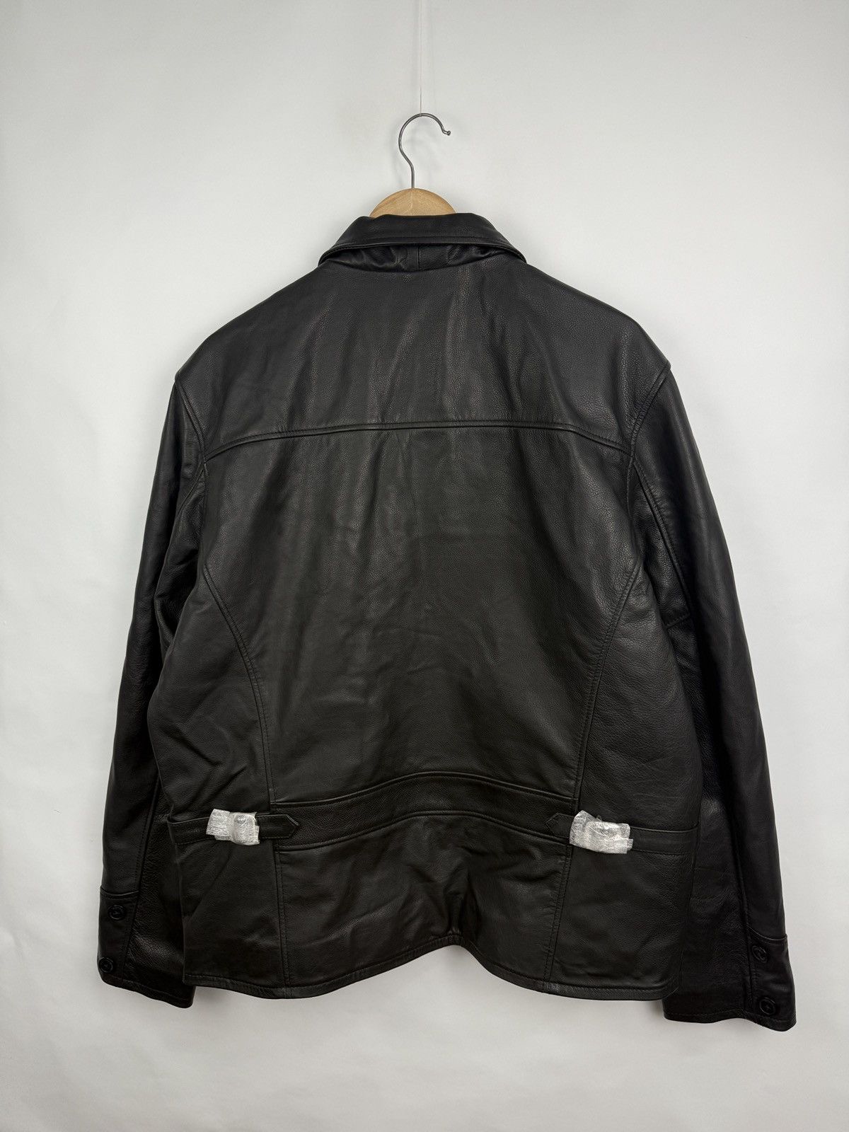 Schott 🇺🇸 NEW❗️Schott NYC Leather Jacket Motorcycle Rare Retro Y2K Size US XXL / EU 58 / 5 - 18 Thumbnail