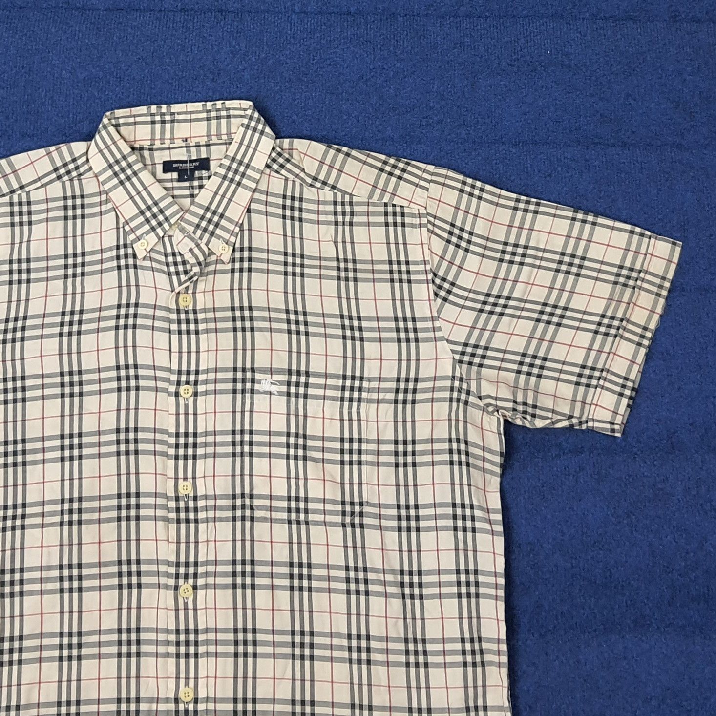 Burberry Vintage Burberry London Nova Check Button Up Shirt C267N8 Size US L / EU 52-54 / 3 - 2 Thumbnail