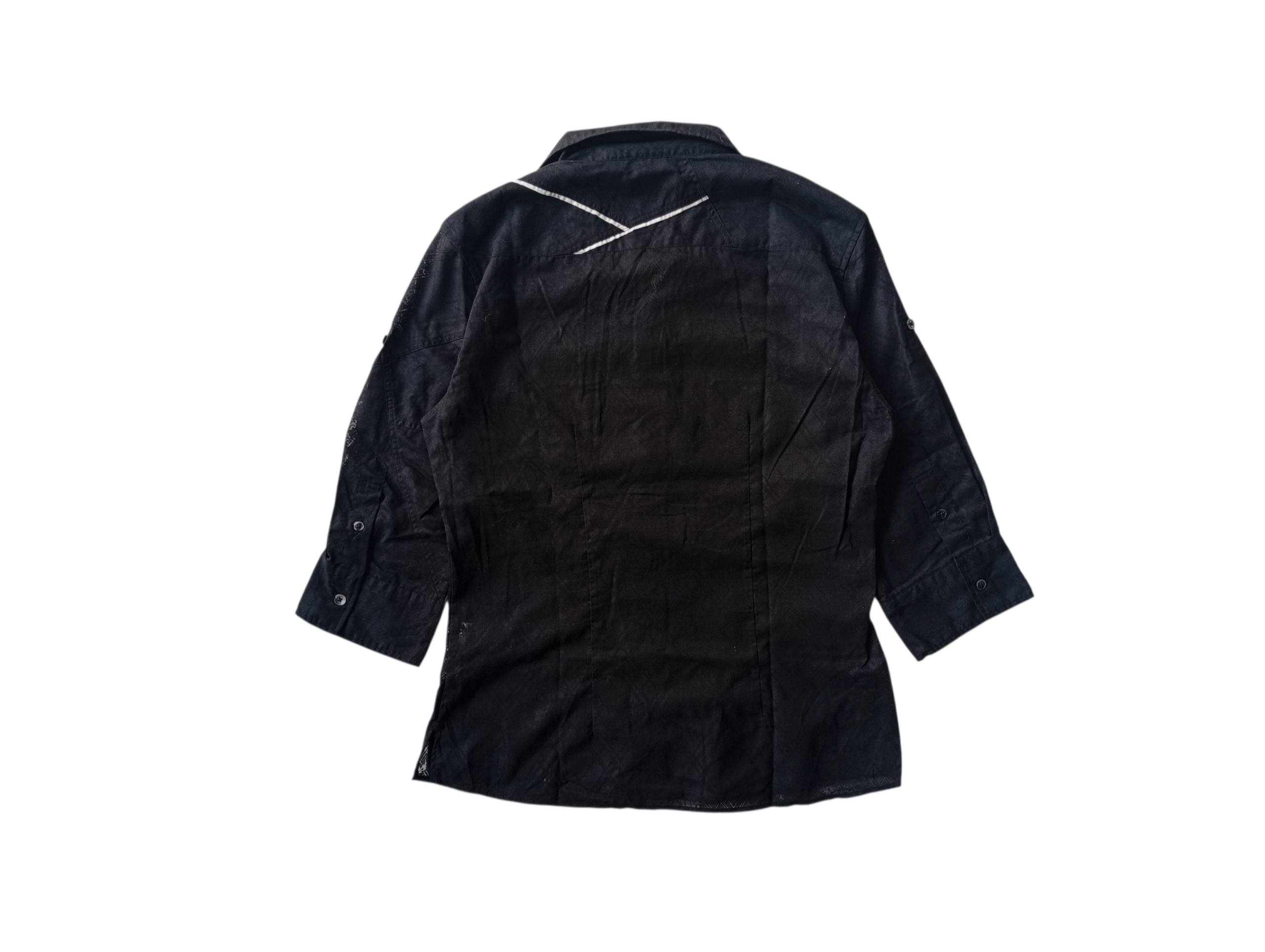 Tornado Mart Tornado Mart black floral shirt Size US L / EU 52-54 / 3 - 4 Thumbnail
