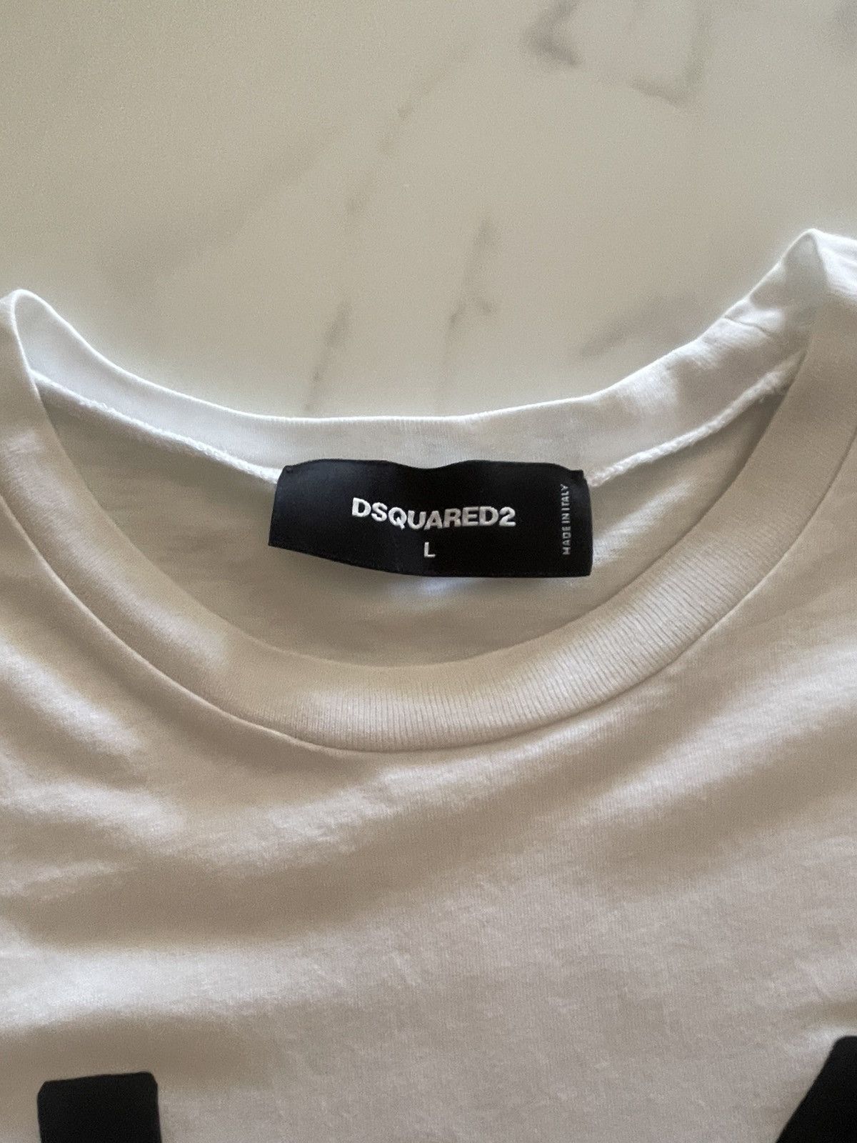 Dsquared2 DSQUARED2 “ICON” Graphic Logo T-Shirt White/Black/Red Size US L / EU 52-54 / 3 - 3 Thumbnail