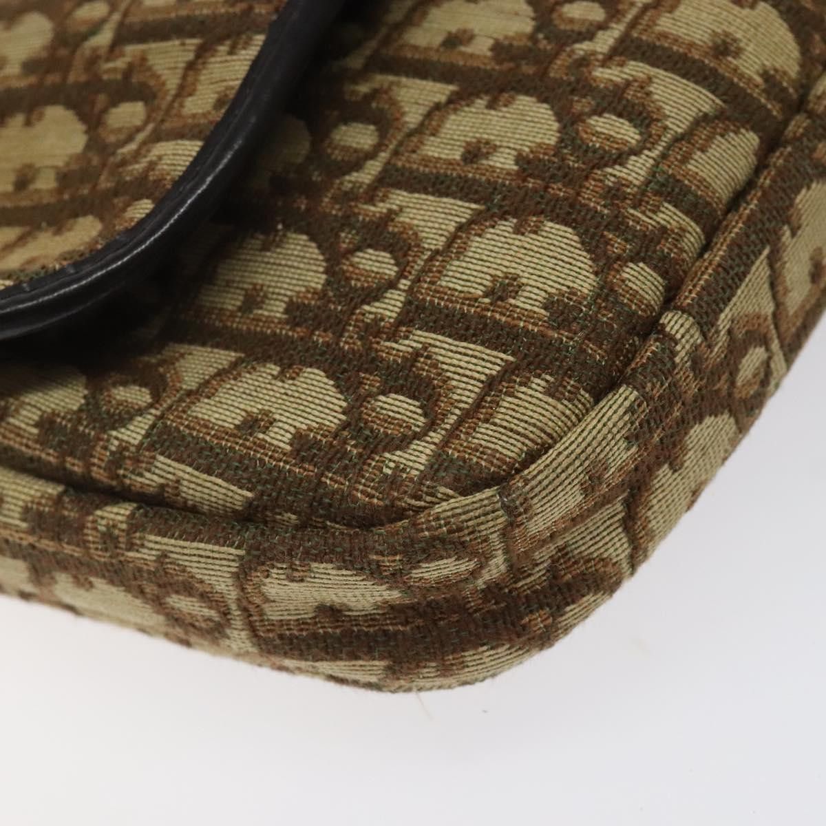 Dior DIOR Trotter Canvas Shoulder Bag Brown Gold Size ONE SIZE - 15 Thumbnail