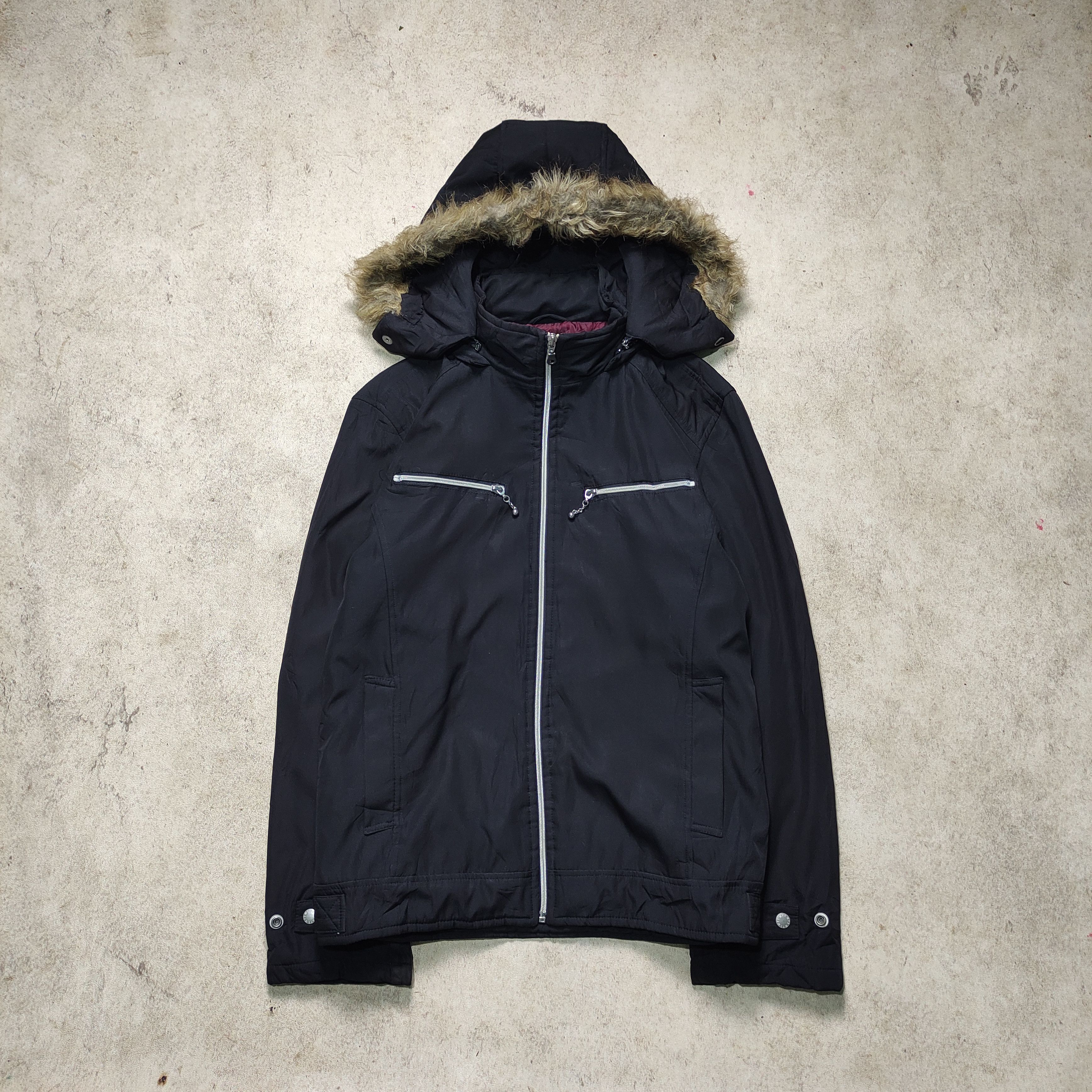 Tornado Mart Mode Modu Fur Hood Jacket – Vkei / punk 2000s Size US L / EU 52-54 / 3 - 2 Thumbnail