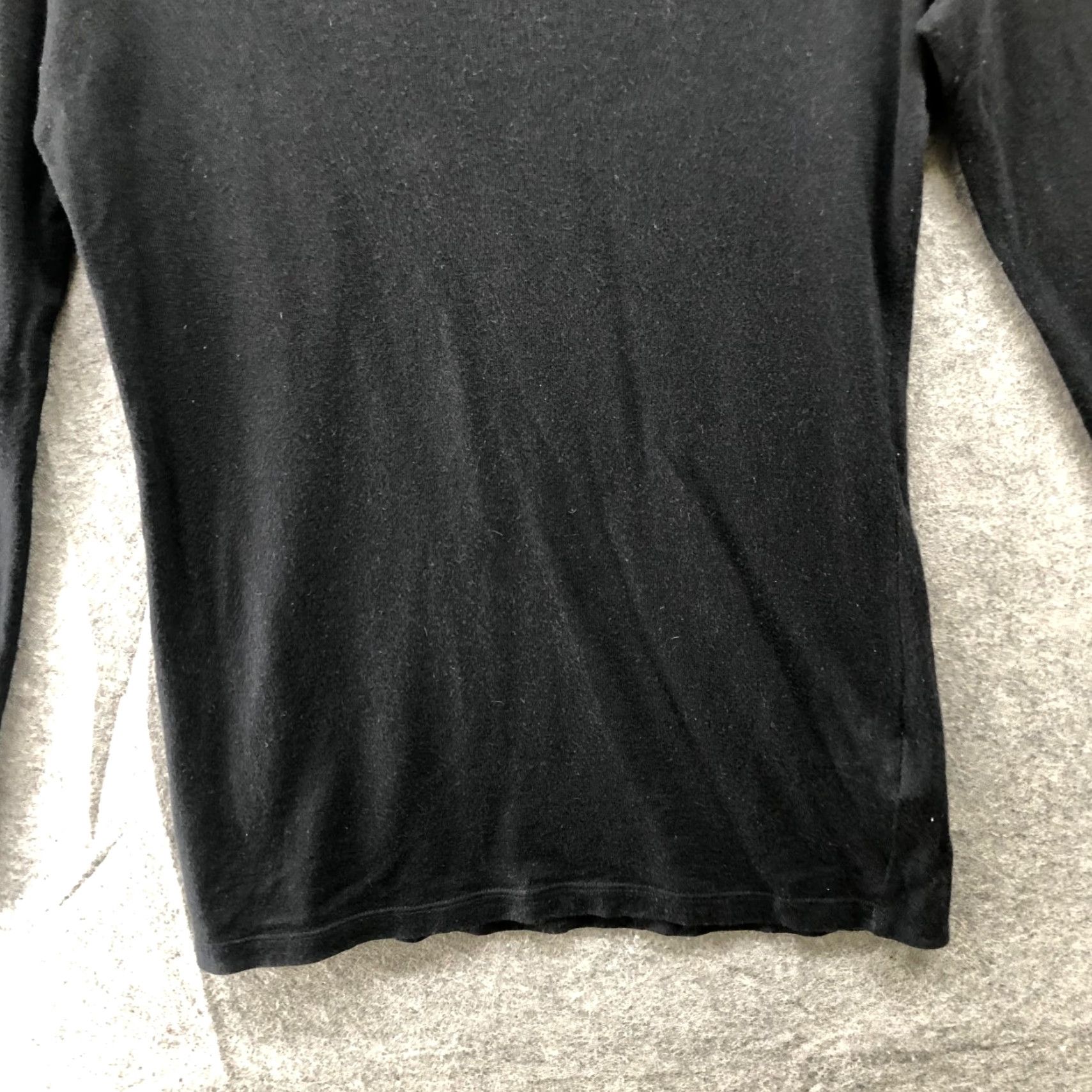 Equipment Equipment Femme T-Shirt Shirt Womens XS Black Crew Neck Long Sleeve Angora Cashmere Blend Size XS / US 0-2 / IT 36-38 - 4 Thumbnail