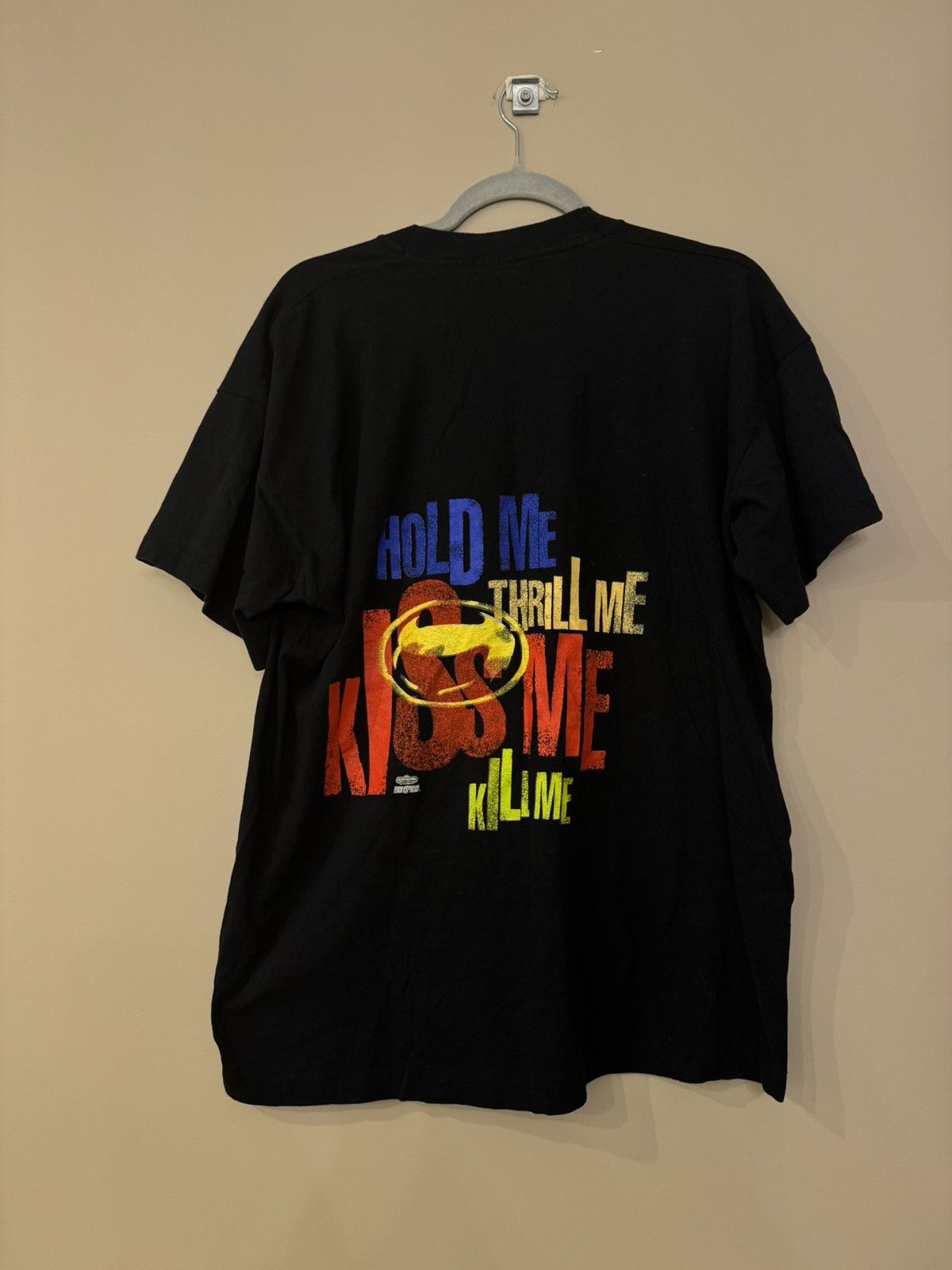 DC Comics Screen Stars t 1995 U2 vs Batman vintage rare single stitch Size US XL / EU 56 / 4 - 1 Thumbnail