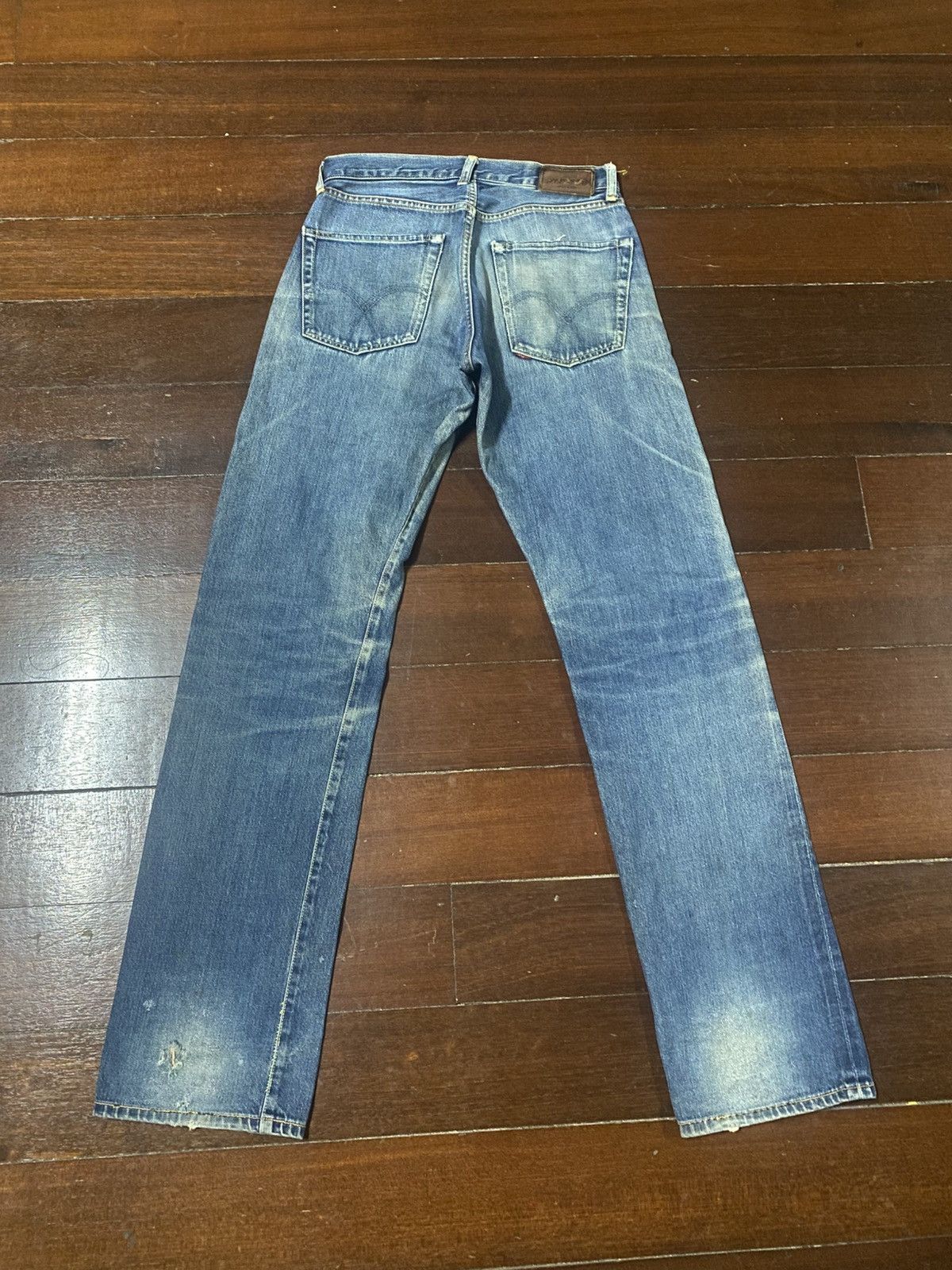 Burgus Plus Vintage Burgus Plus Hinoya Co Distressed mud wash Selvedge Size US 30 / EU 46 - 10 Thumbnail