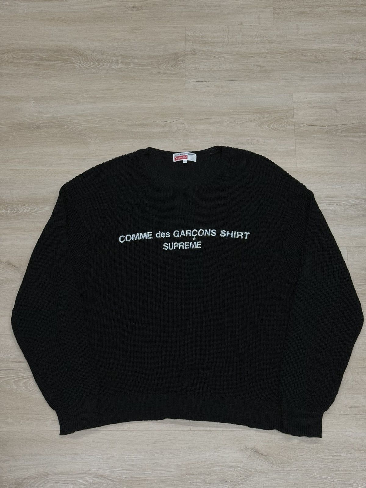 supreme comme de garsons sweater Mサイズ Supreme Comme des Garcons SHIRT Sweater Tan Men's - FW18 - US