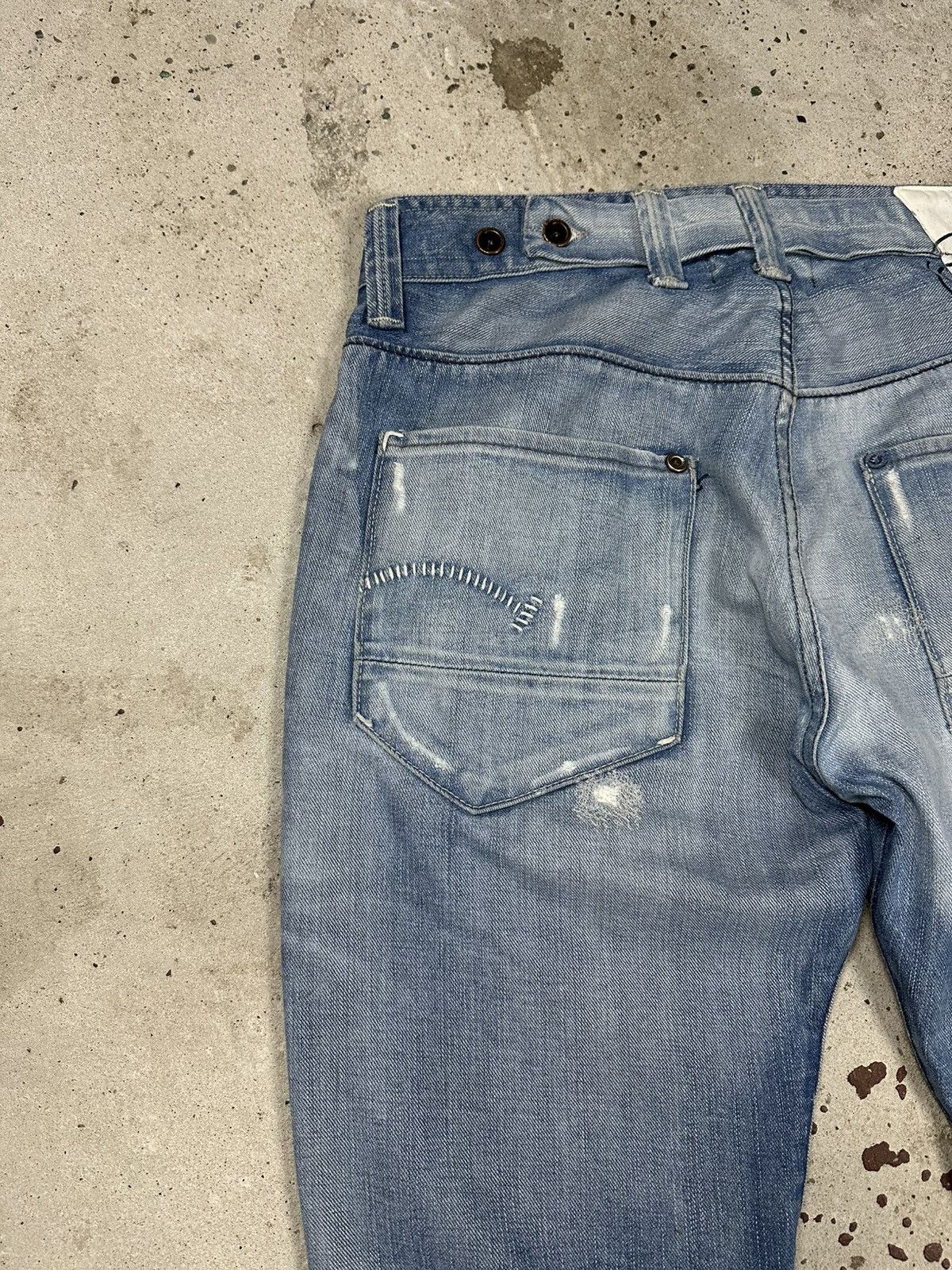 G-Star × Vintage Vintage Y2K G Star Raw Radar Tapered Reworked Denim Pants Size US 36 / EU 52 - 14 Thumbnail