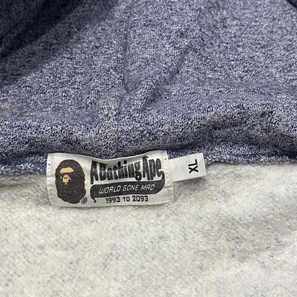 Bape Bape Shark Heather Gray Fullzip Hoodie Size US XL / EU 56 / 4 - 2 Thumbnail