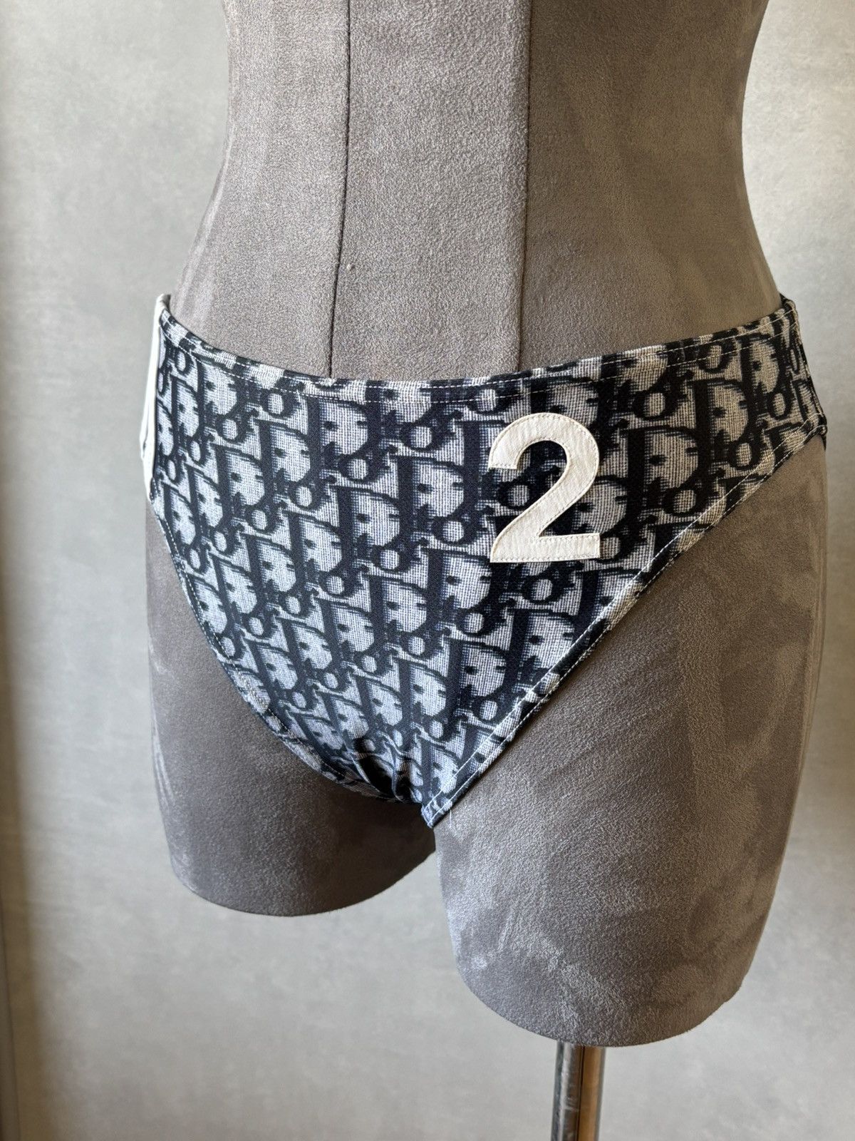 Dior Christian Dior Oblique “Trotter” Bikini Set – 85C – Vintage Size ONE SIZE - 4 Thumbnail