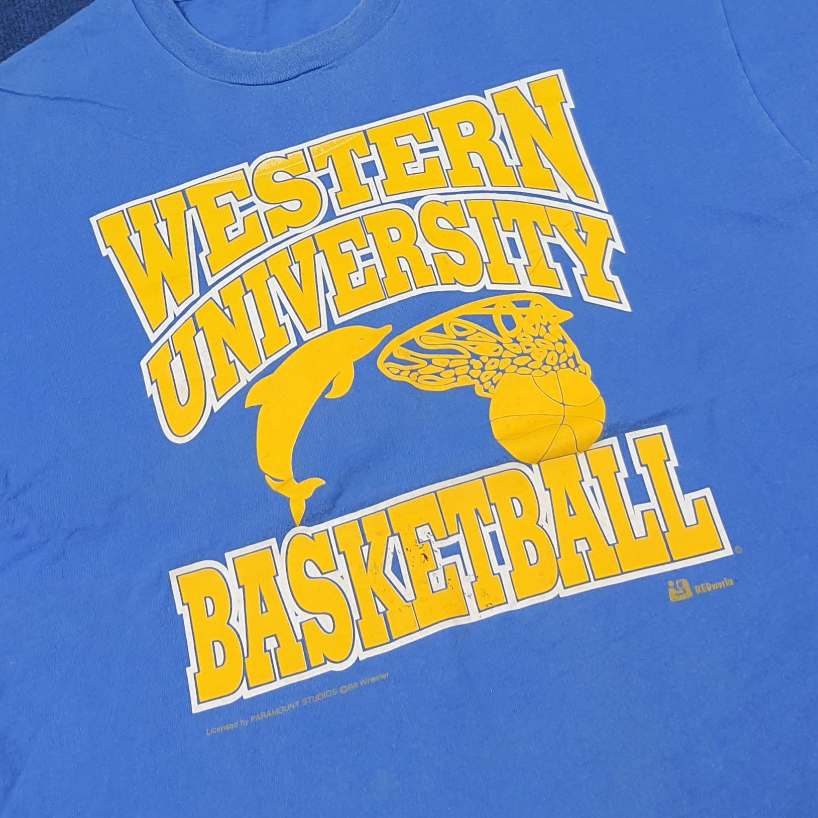 Fruit Of The Loom Vintage Western University Basketball Single Stitch C285N65 Size US XL / EU 56 / 4 - 2 Thumbnail