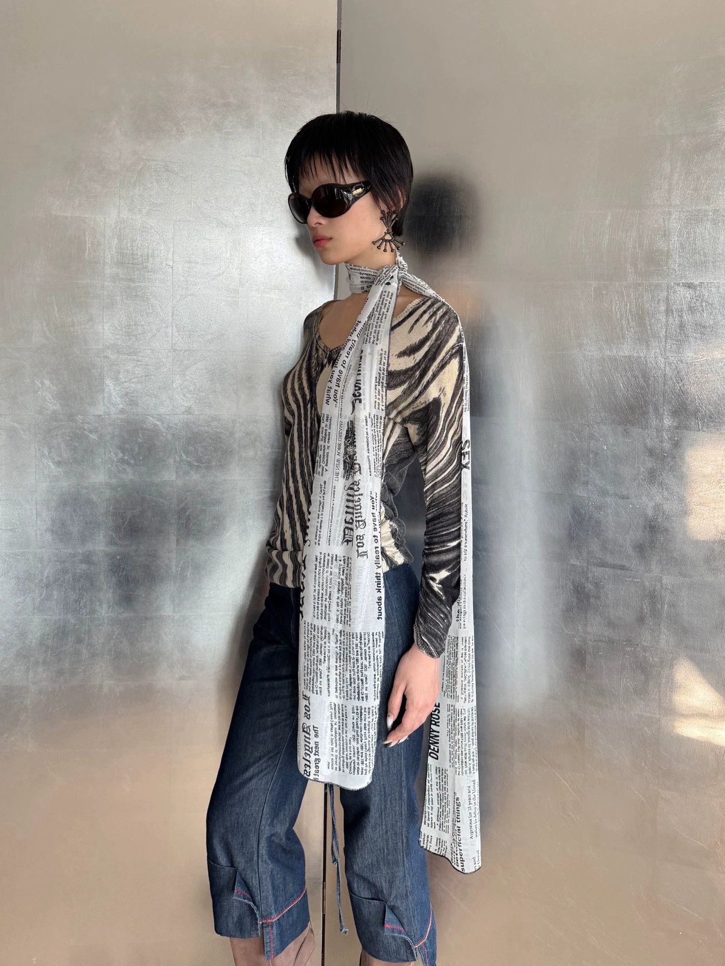 Just Cavalli Just Cavalli Zebra Print Long Sleeve Top M Size M / US 6-8 / IT 42-44 - 3 Thumbnail