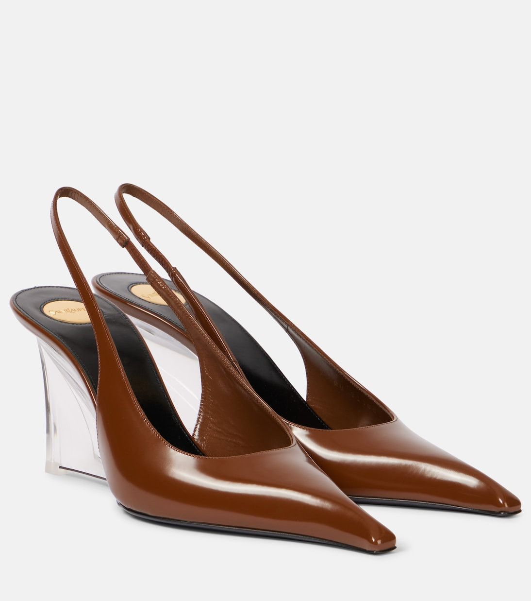 Saint Laurent Paris Saint Laurent Miller Wedges Heels Pumps in brown Size US 5 / IT 35 - 1 Thumbnail