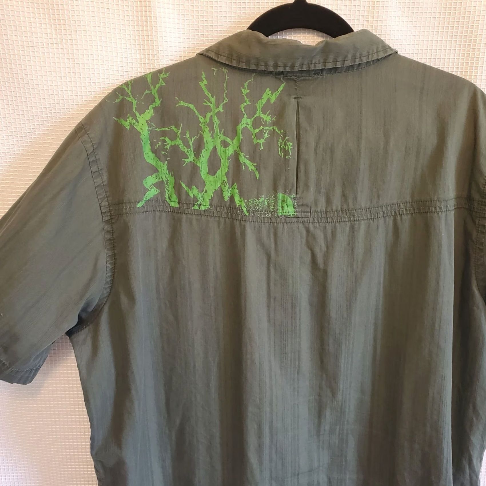 The North Face The North Face Mens XL Short Sleeve Button Down Shirt Green Outdoor Gorp Street Fish Classic Size US XL / EU 56 / 4 - 5 Thumbnail
