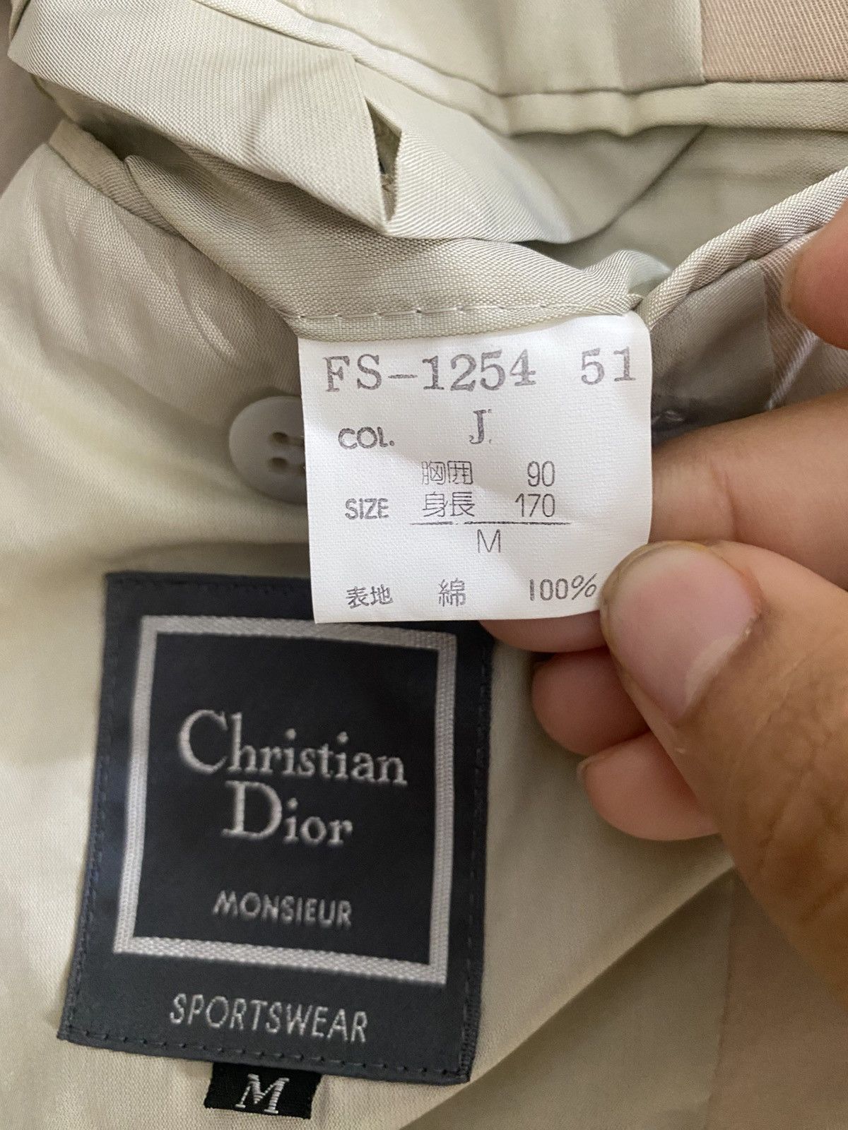 Christian Dior Monsieur Vintage Christian Dior Monsieur Jacket Fashion Design Size US M / EU 48-50 / 2 - 9 Thumbnail