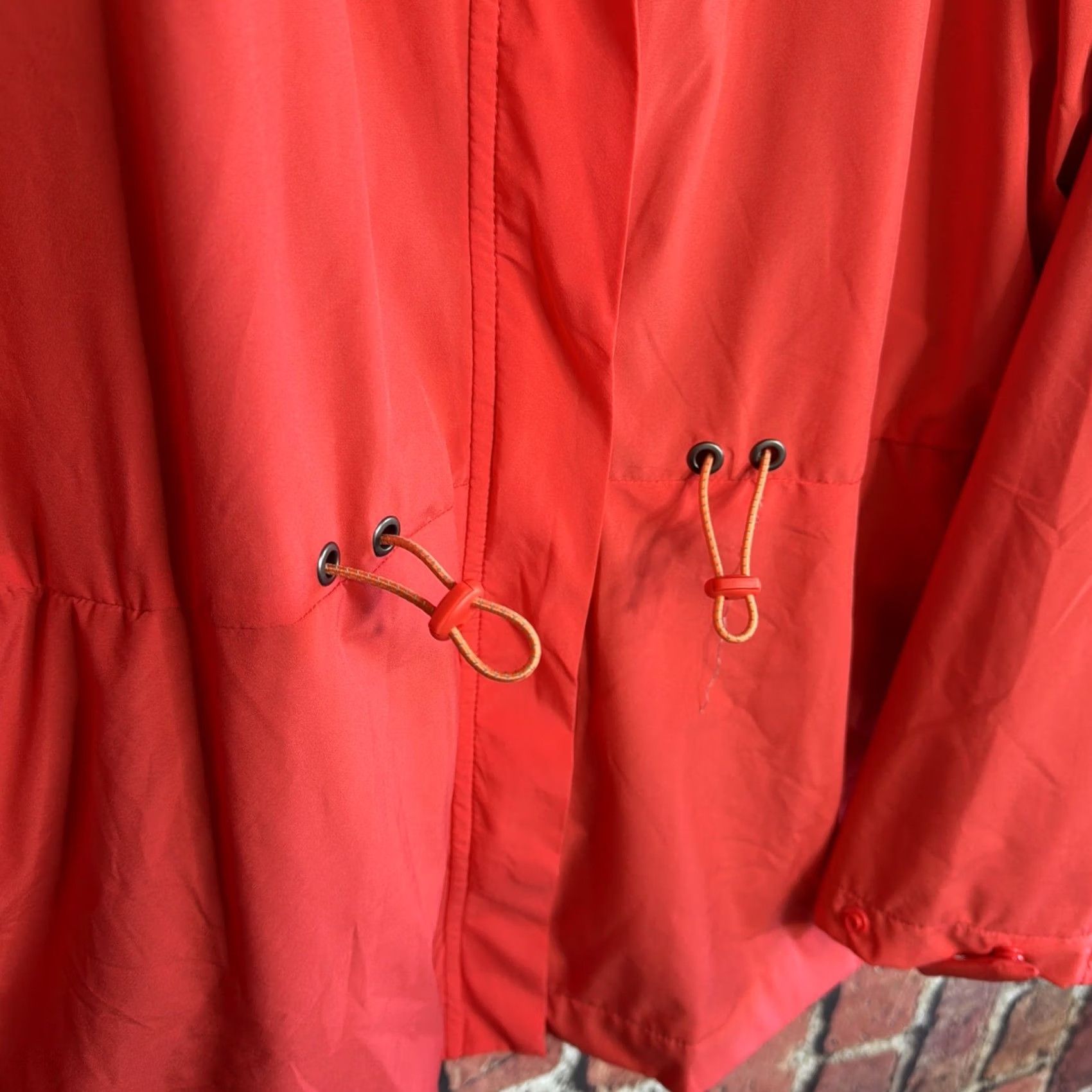 Vintage G.H. Bass & Co. Anorak Rain Jacket Women's Lightweight Water Resistant 2XL Orange Size XXL / US 16-18 / IT 52-54 - 3 Thumbnail