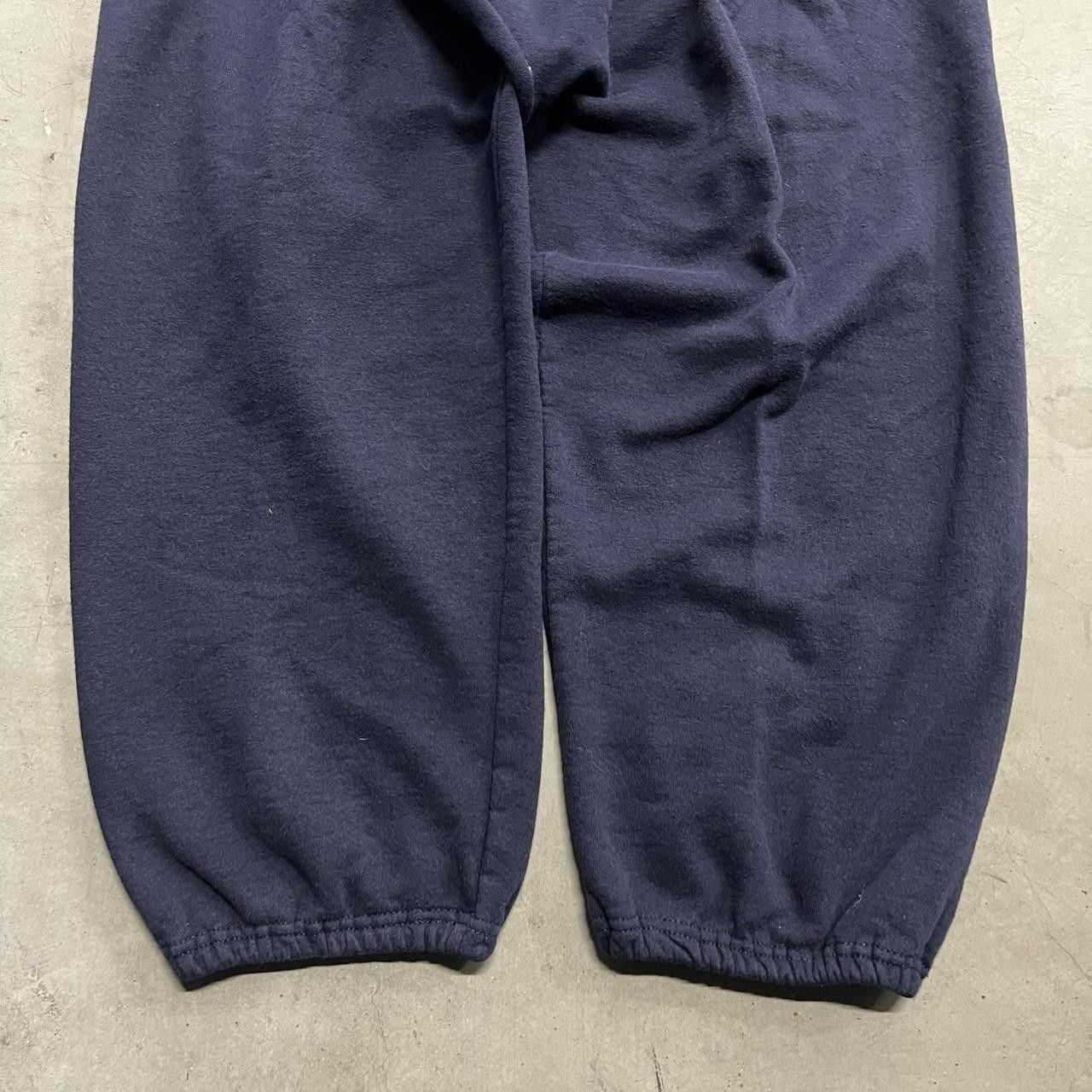 Japanese Brand × Vintage Vintage Y2K/2000s Baggy fit Navy Blue Sweatpants! Size US 36 / EU 52 - 4 Thumbnail