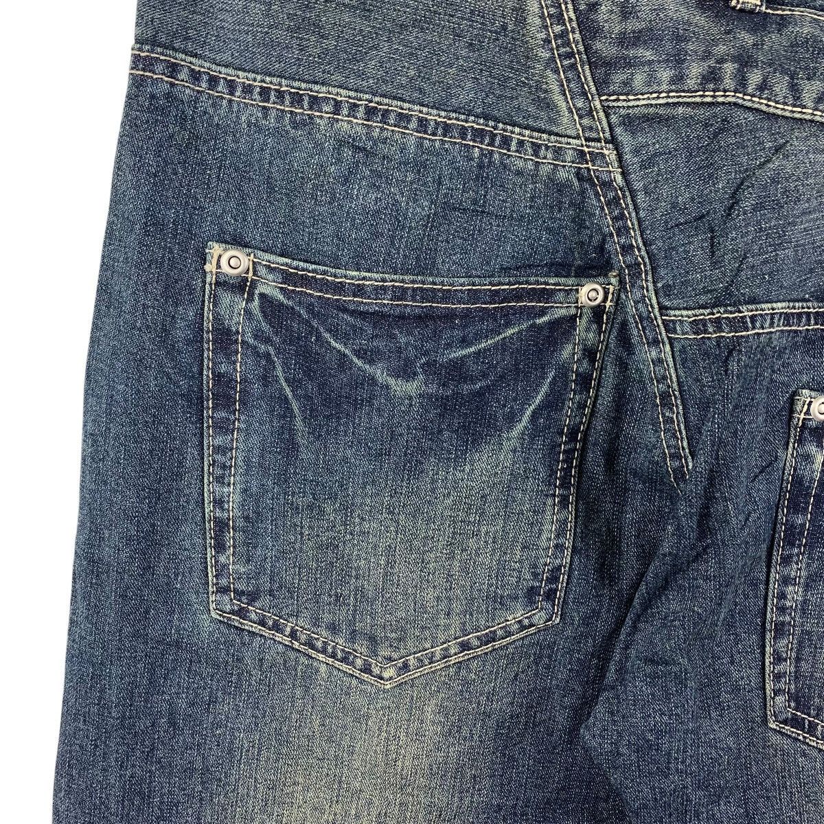 Designer × Japanese Brand AND IT Half double waist blue jeans Size 32" / US 10 / IT 46 - 17 Thumbnail
