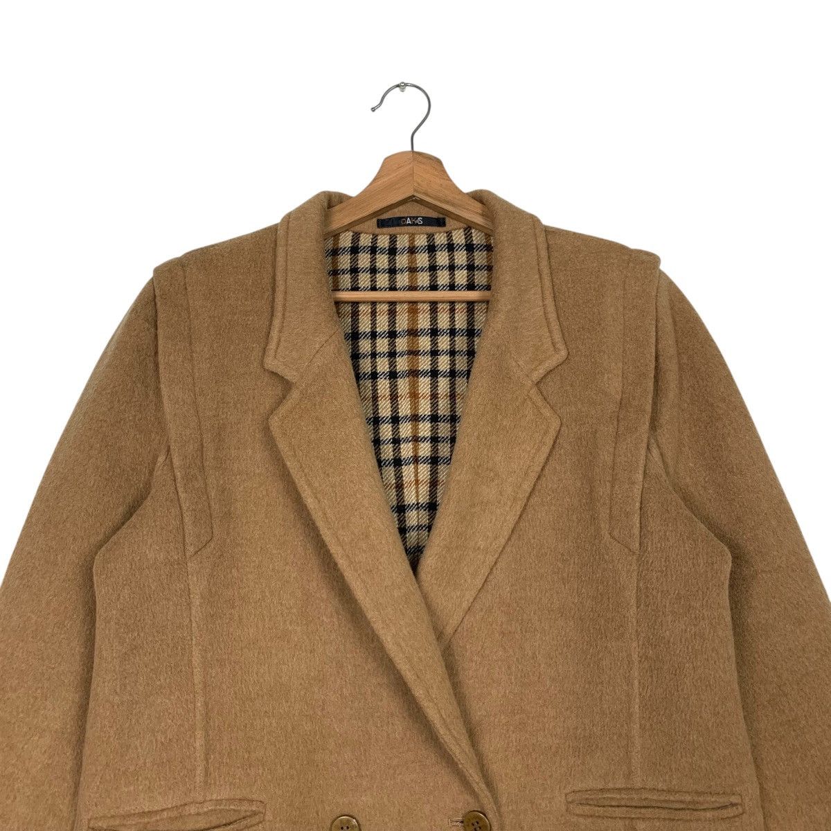 DAKS Vintage 90's DAKS ENGLAND Wool Coat Jacket #2740-C123 Size US L / EU 52-54 / 3 - 2 Thumbnail