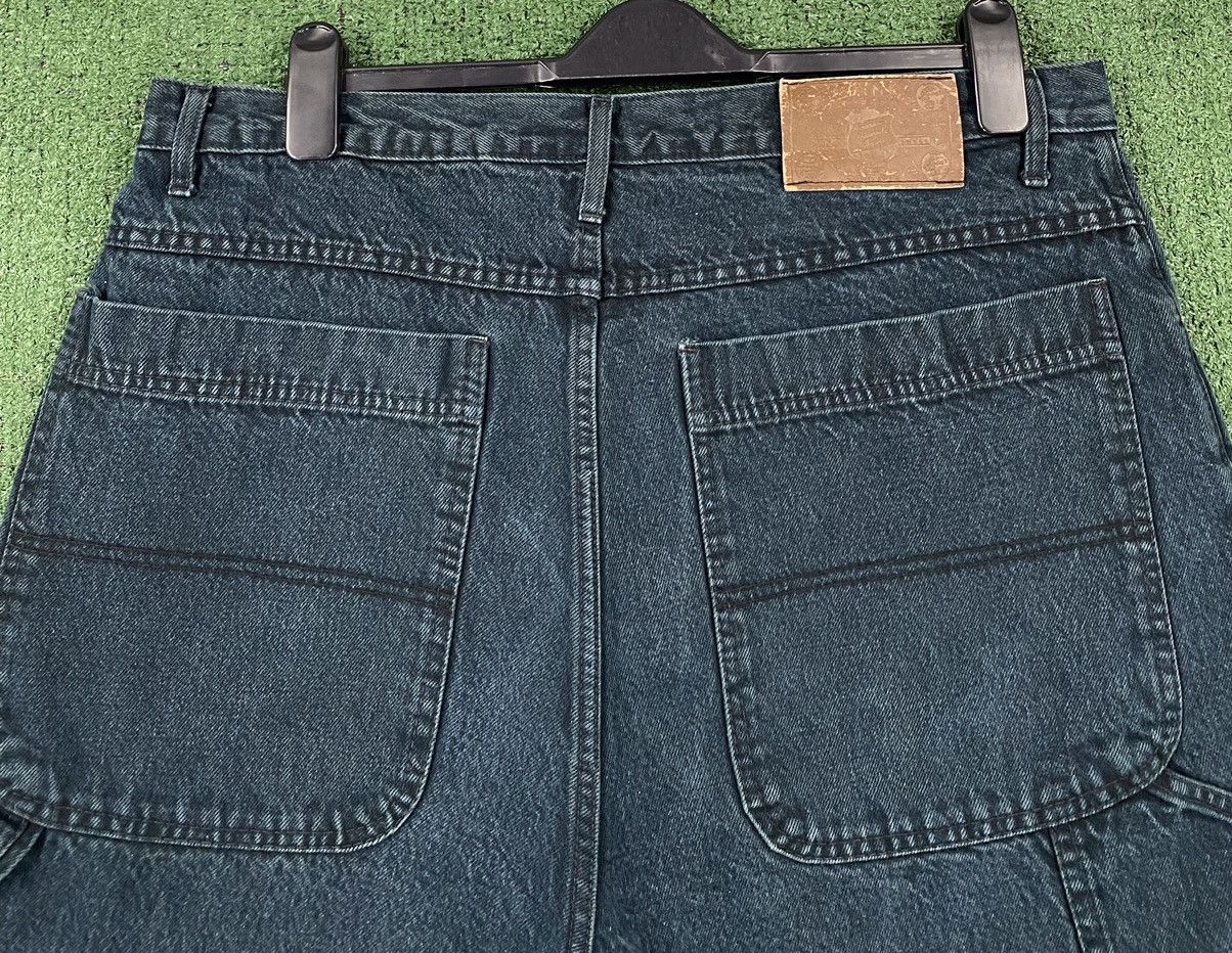 Other Vintage Y2K Rank Black Deep Pocket Carpenter Shorts Jorts Size US 36 / EU 52 - 2 Thumbnail