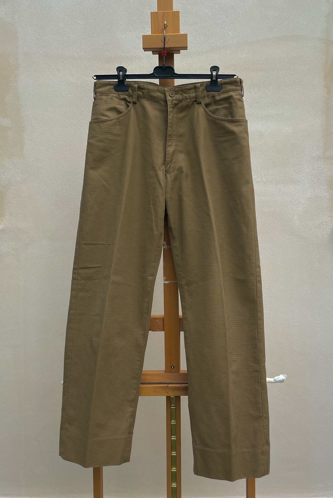 Designer × Issey Miyake × Japanese Brand Issey Miyake beige khaki cotton pants Size US 26 / EU 42 - 1 Thumbnail