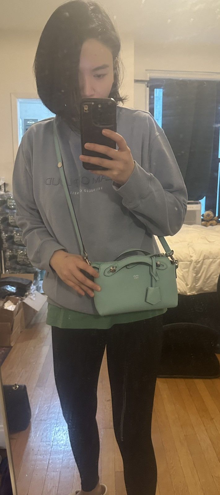 Fendi Fendi turquoise/tiffany blue by the way bag mini Size ONE SIZE - 8 Thumbnail