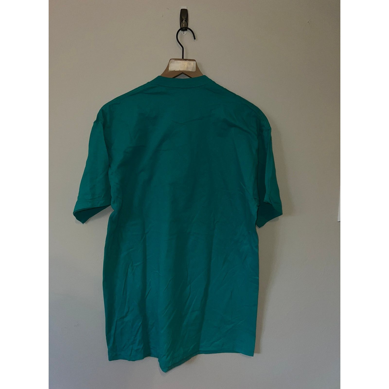 Jerzees 90s Vintage Montana Wildflowers Teal Flower Shirt Large L Size US L / EU 52-54 / 3 - 8 Thumbnail
