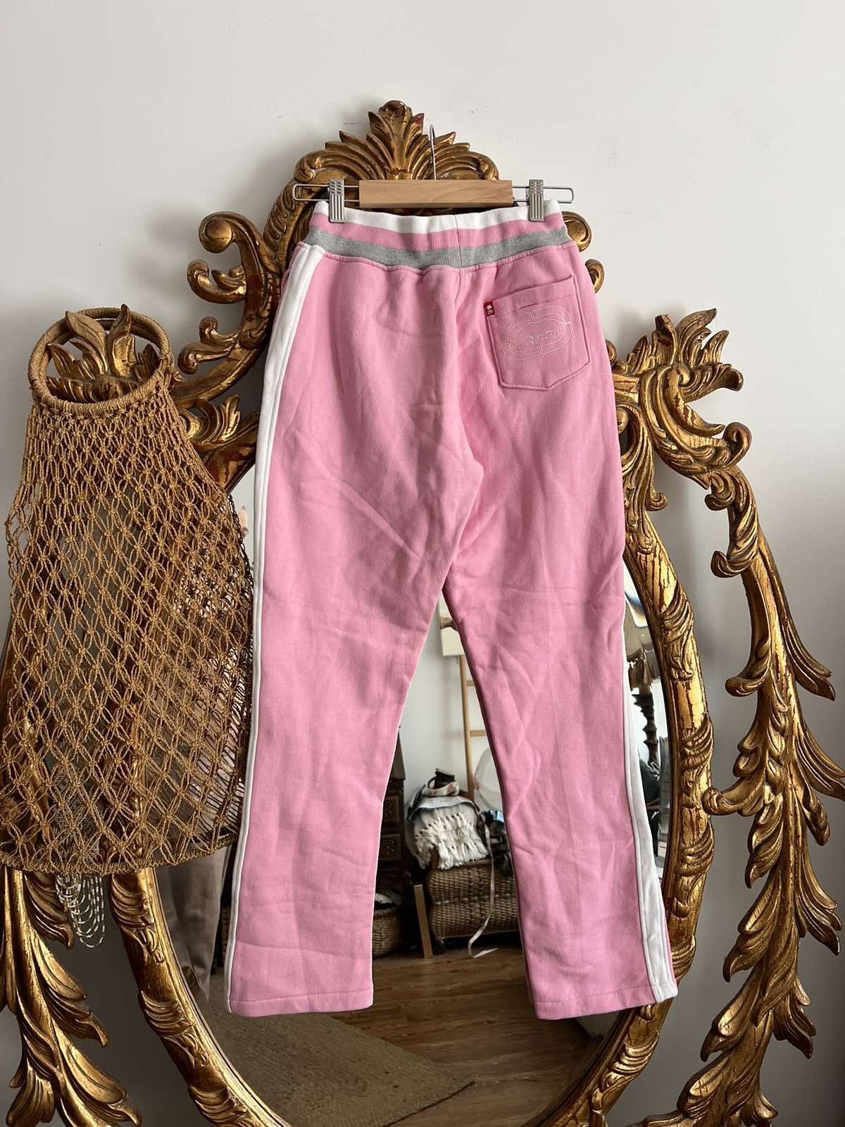 Ecko Unltd. × Vintage Vintage Ecko Unltd. pink pants sweat joggers Big Logo Y2K Size 28" / US 6 / IT 42 - 2 Thumbnail
