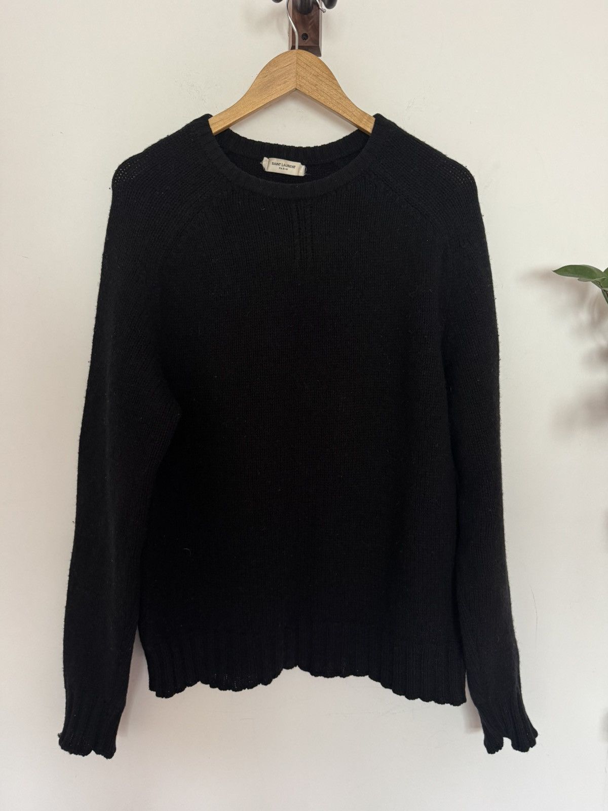 Saint Laurent Paris Hedi FW14 Wool distressed sweater Size US L / EU 52-54 / 3 - 1 Thumbnail