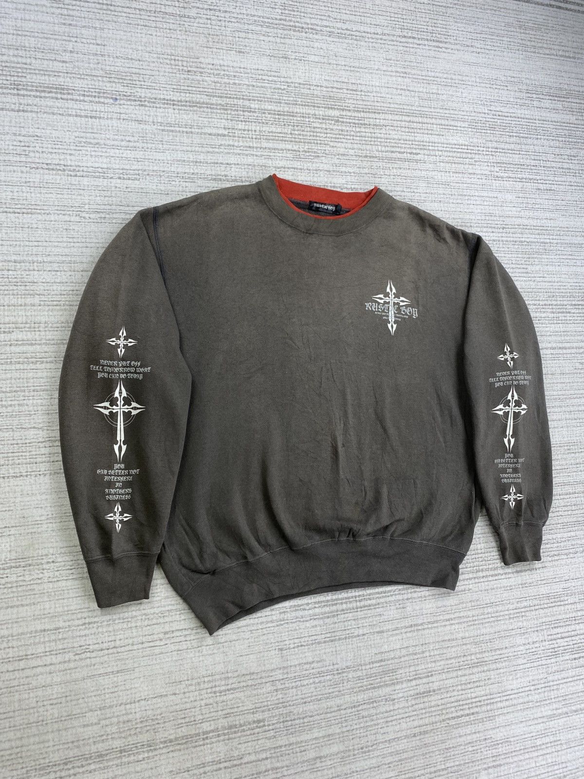 Japanese Brand × Seditionaries × Vintage Vintage Cross Logo Dragonfly Japan Sweatshirt Size US XL / EU 56 / 4 - 3 Thumbnail