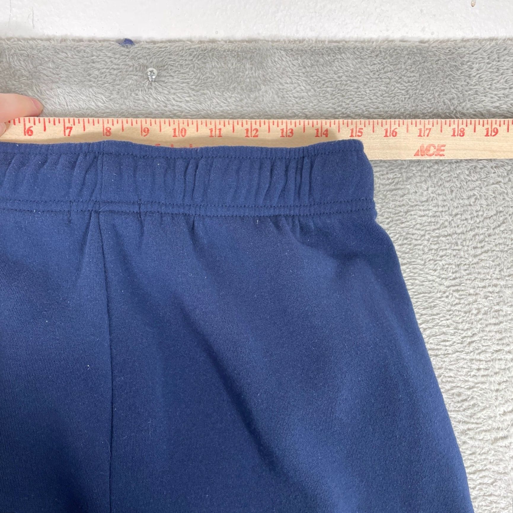 Vintage VINTAGE Common Stitch Womens Large Blue Wide-Leg Sweatpants Drawstring Loungewear Size 30" / US 8 / IT 44 - 7 Thumbnail