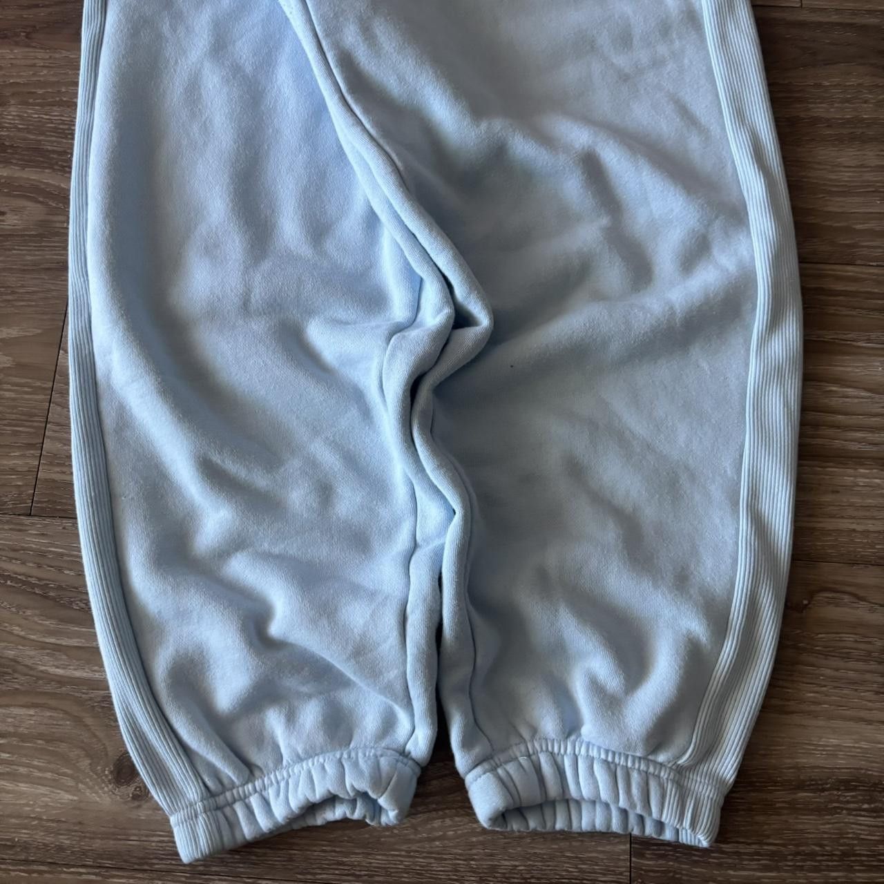 Japanese Brand Crazy Vintage Y2K/2000s Light Blue Essential Sweatpants! Fits M Size US 32 / EU 48 - 5 Thumbnail