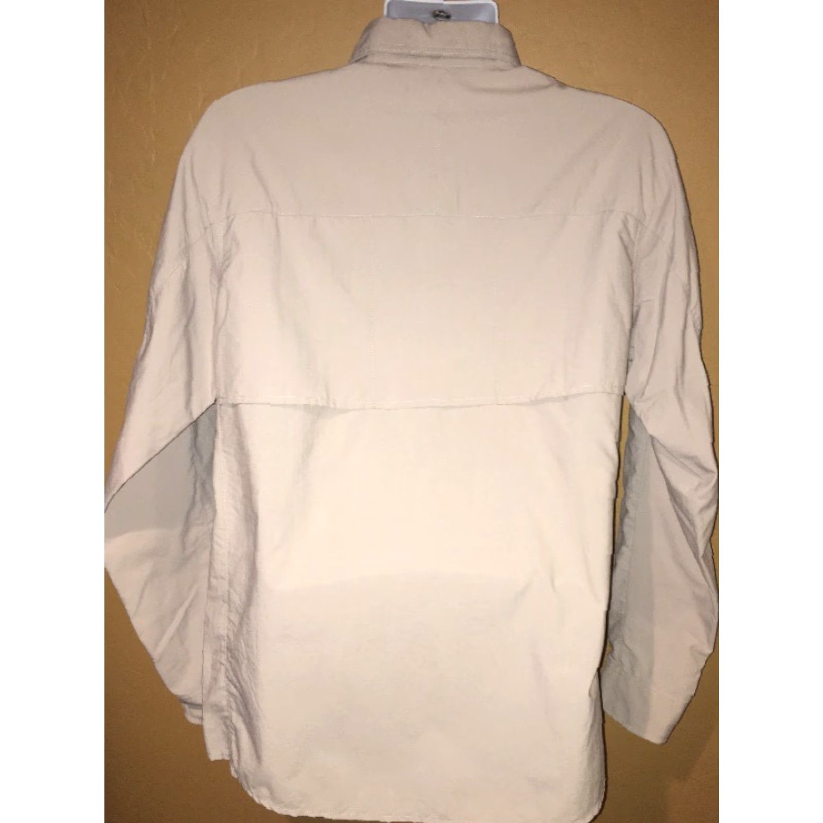 Eddie Bauer Eddie Bauer Shirt Mens Beige Button-Front Vented Fishing Style L Long Sleeve Nylon Polyester Size US L / EU 52-54 / 3 - 4 Thumbnail