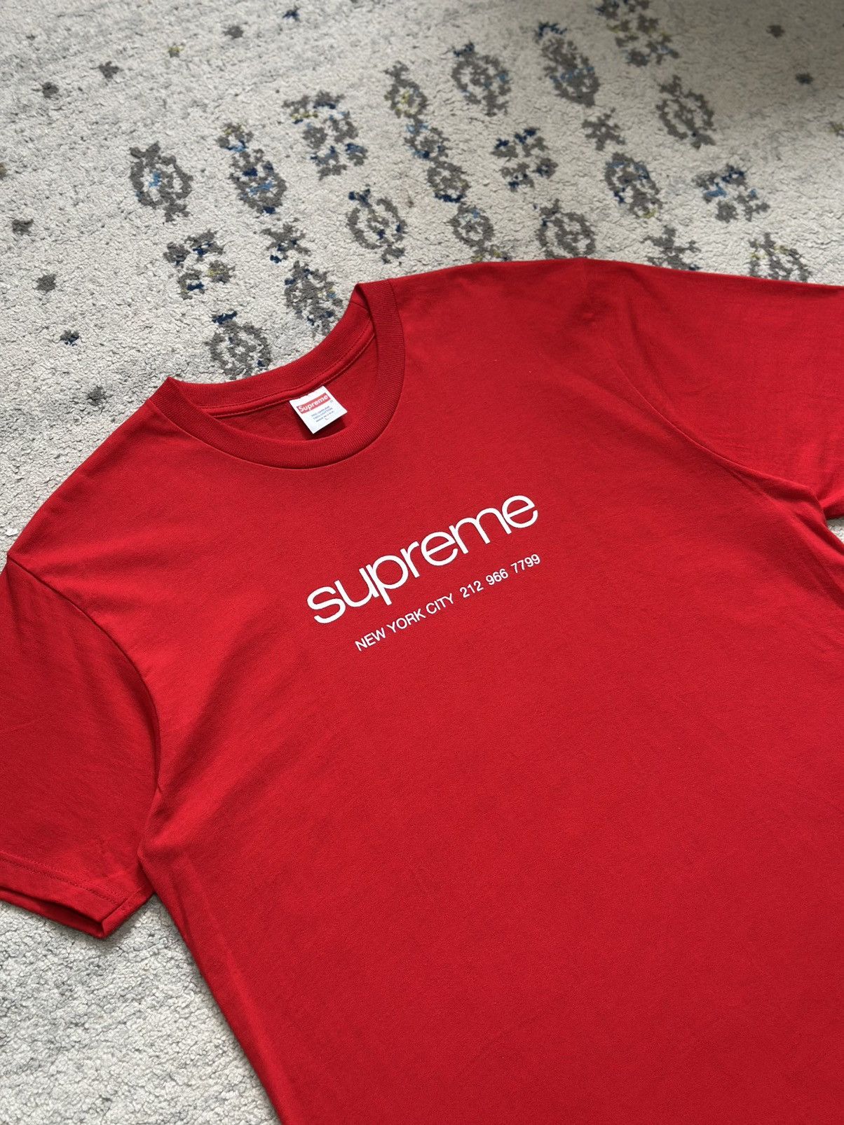 Supreme Supreme New York Tee Size US L / EU 52-54 / 3 - 5 Thumbnail