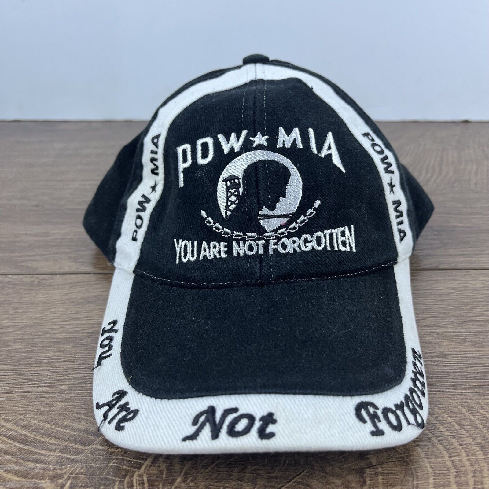 Other Pow Mia Hat You Are Not Forgotten Adjustable Hat Black Hat A Size ONE SIZE - 4 Thumbnail