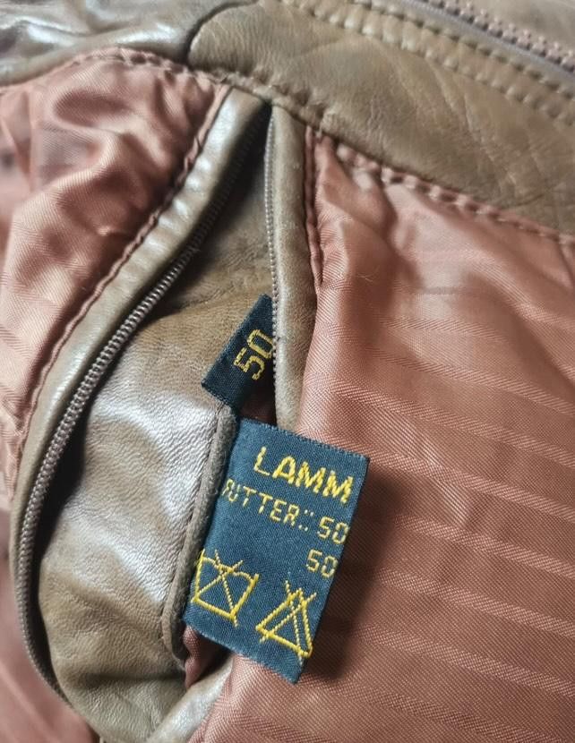 Vintage Brown lamb nappa leather jacket vintage 90s Size US M / EU 48-50 / 2 - 4 Thumbnail