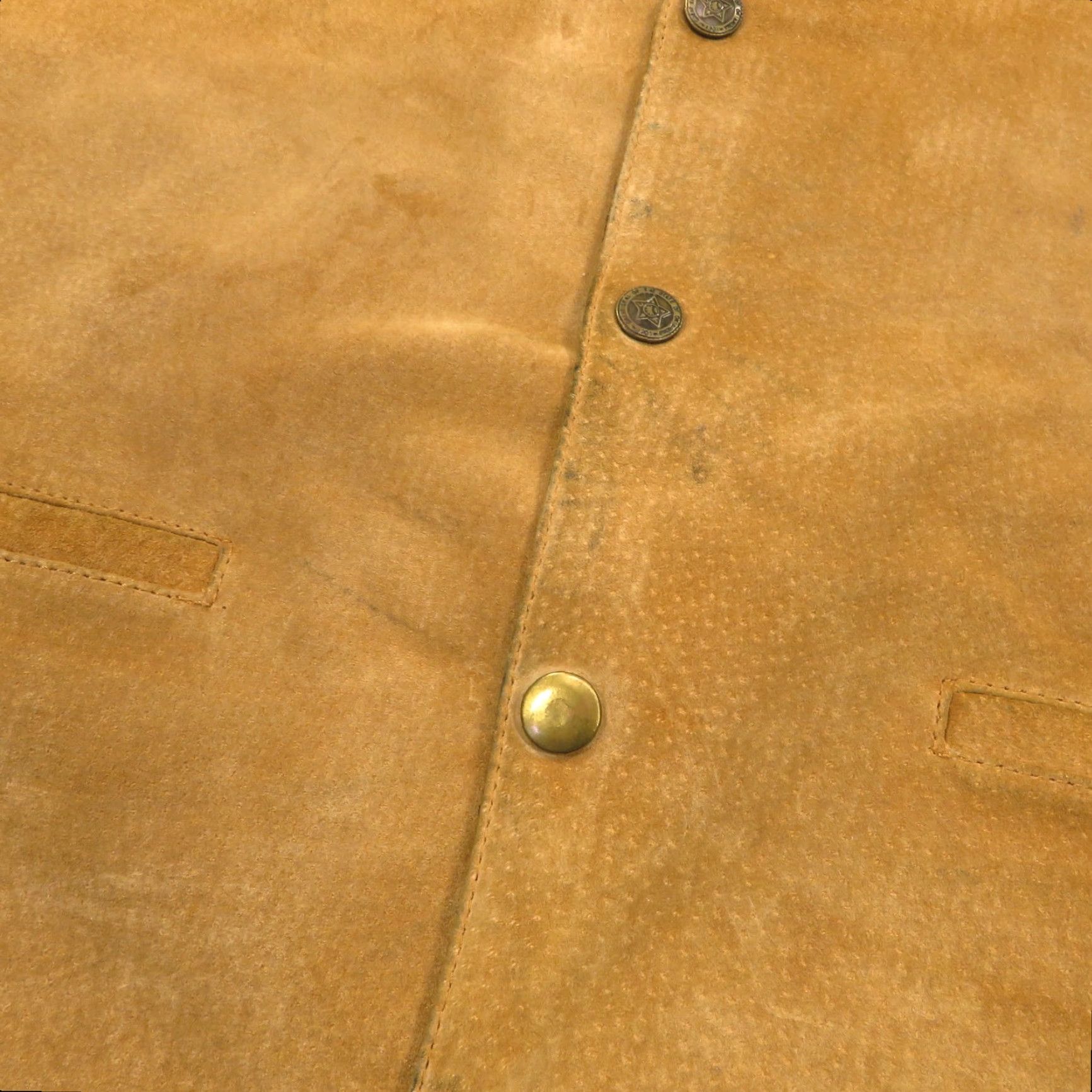 Scully Scully Leather Vest Mens Large Brown Suede Western Waistcoat Outlaw Buckleback Vintage Size US L / EU 52-54 / 3 - 2 Thumbnail