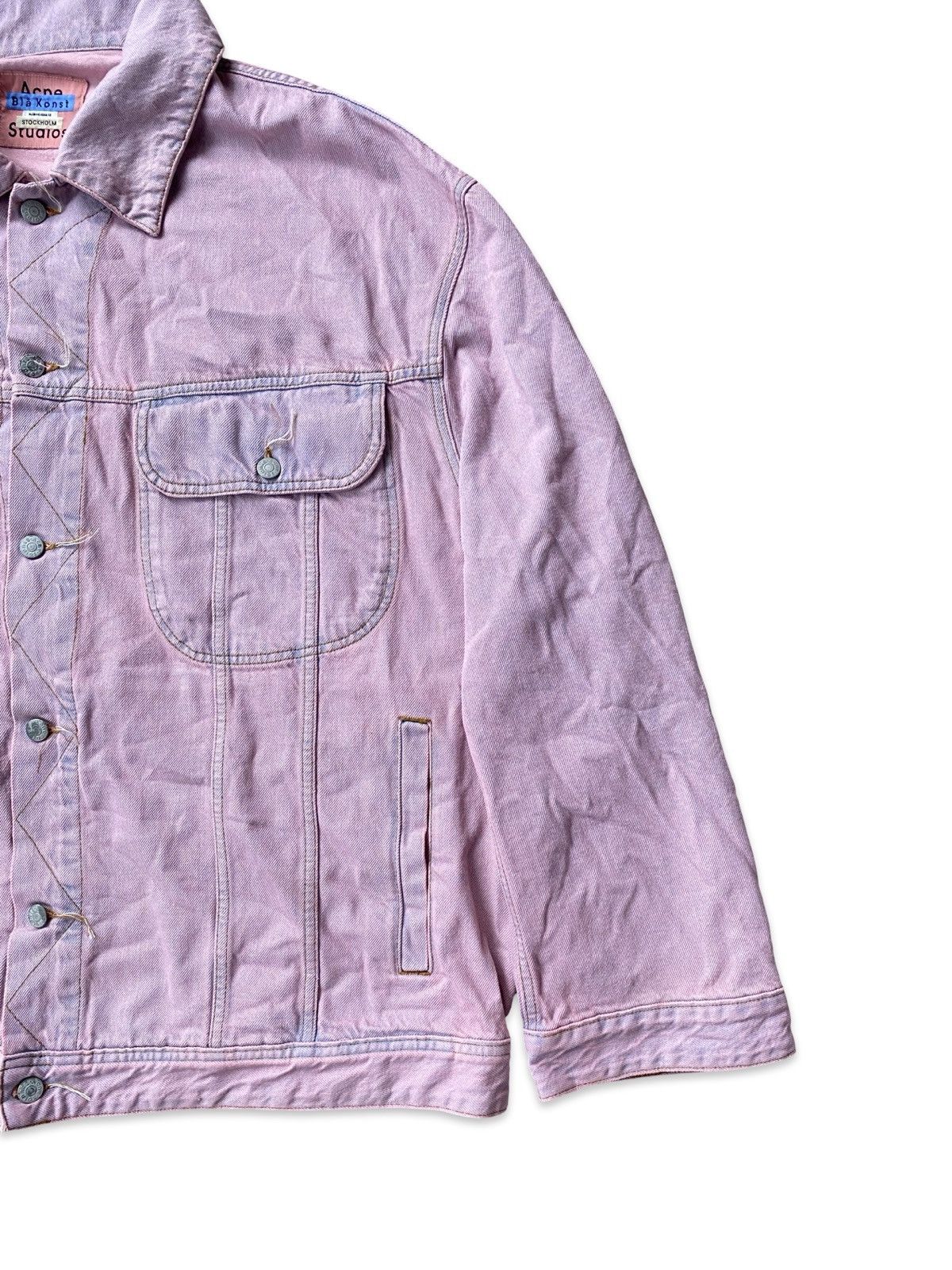 Acne Studios Acne Studios Pink Bla Konst Denim 2000 Jacket Size US L / EU 52-54 / 3 - 4 Thumbnail
