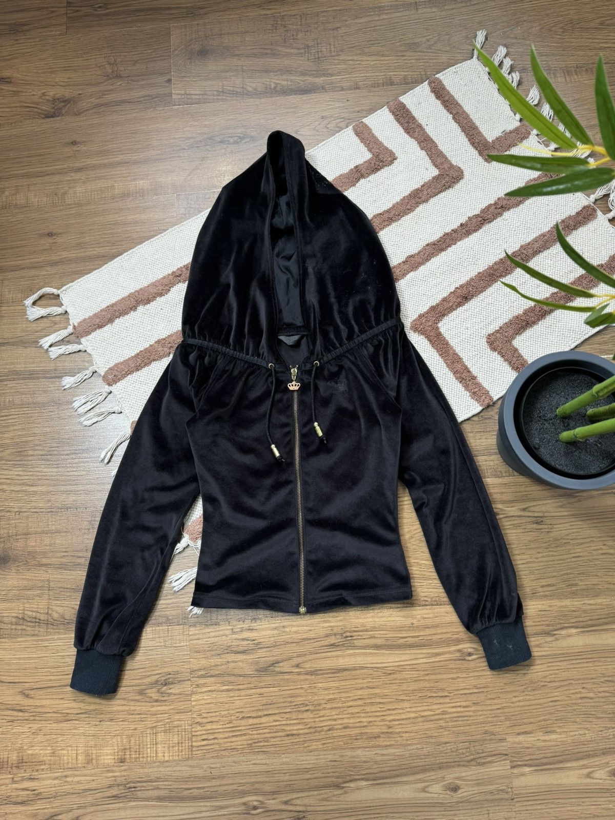 Adidas ADIDAS RESPECT ME VELOUR OFF SHOULDERS ZIP HOODIE Size XS / US 0-2 / IT 36-38 - 3 Thumbnail