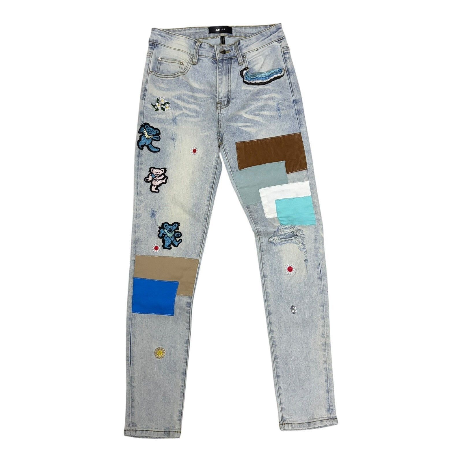 Amiri Amiri Grateful Dead Dancing Skeleton Jeans | Grailed