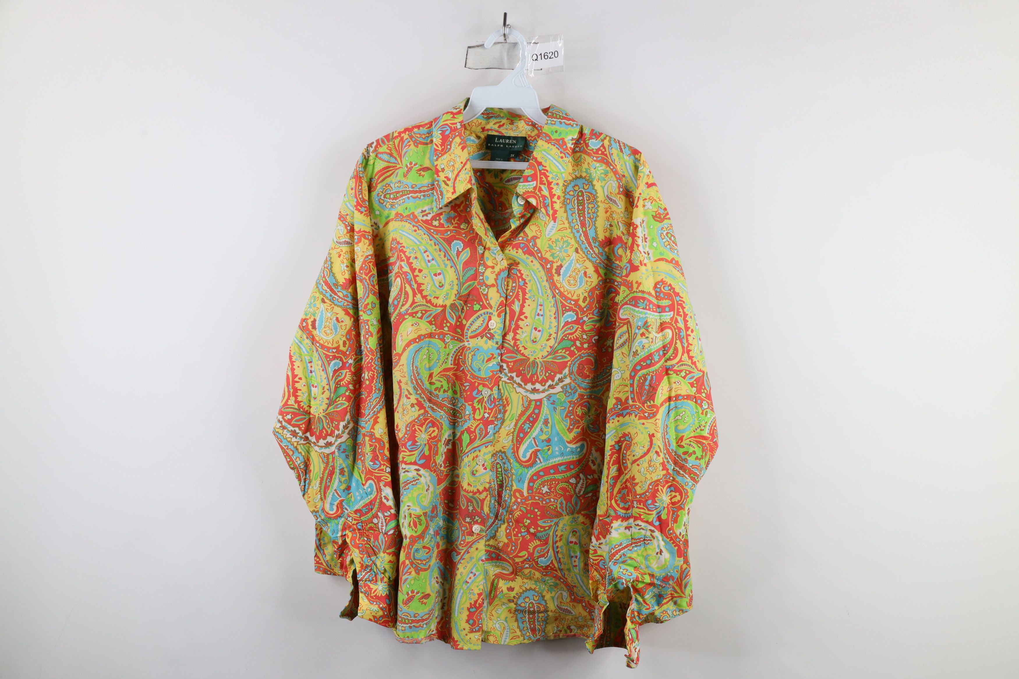 Ralph Lauren × Vintage Vintage 90s Ralph Lauren Collared Button Shirt Cotton Size 3XL / US 20-22 - 1 Thumbnail