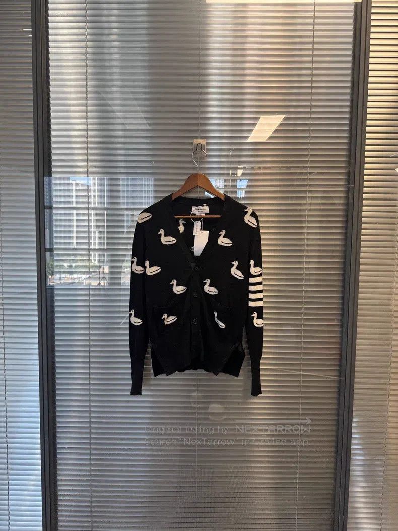Thom Browne Thom Browne Dark blue duck-shaped patterned four stripes c Size US L / EU 52-54 / 3 - 1 Thumbnail