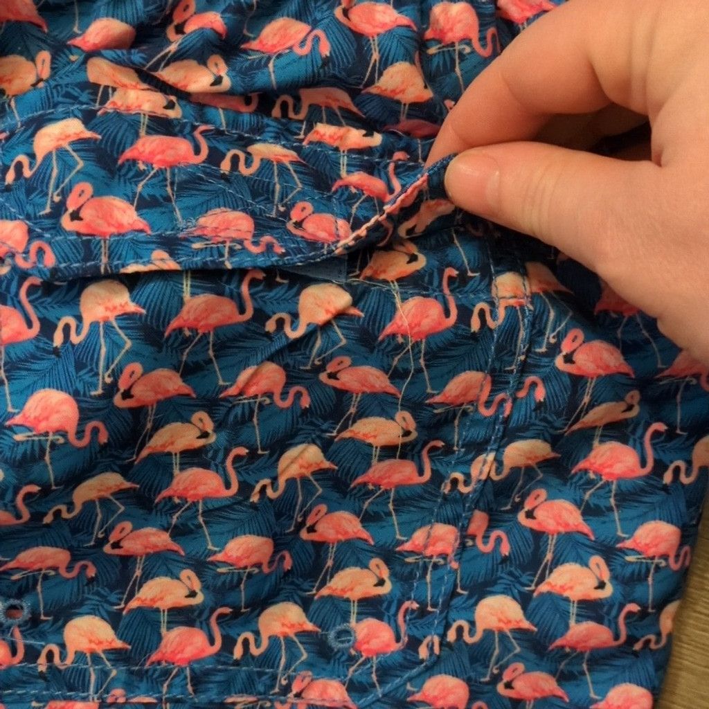 Jos. A. Bank Con.Struct By Jos. A. Banks Flamingo Swim Shorts Size Medium Size US 31 - 8 Thumbnail