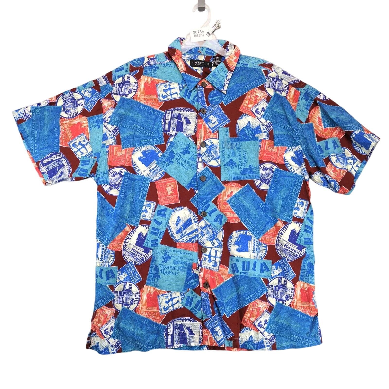 Vintage Cactus Black Label Hawaiian Shirt Men's XXL Button Up Size US XXL / EU 58 / 5 - 1 Thumbnail