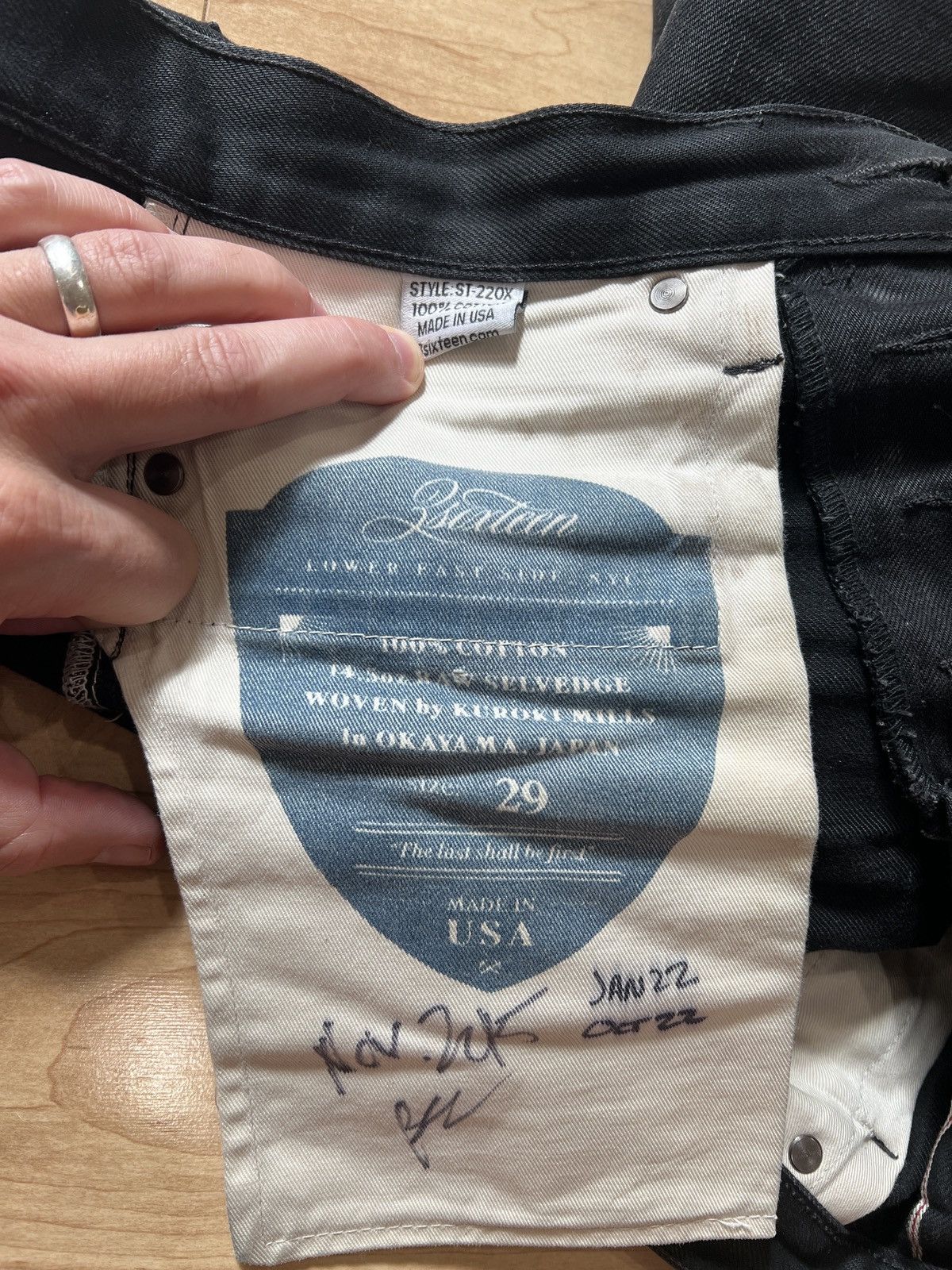 3sixteen $270 3Sixteen SL-220x 14.5oz Selvedge Japanese Denim Size US 29 - 7 Thumbnail