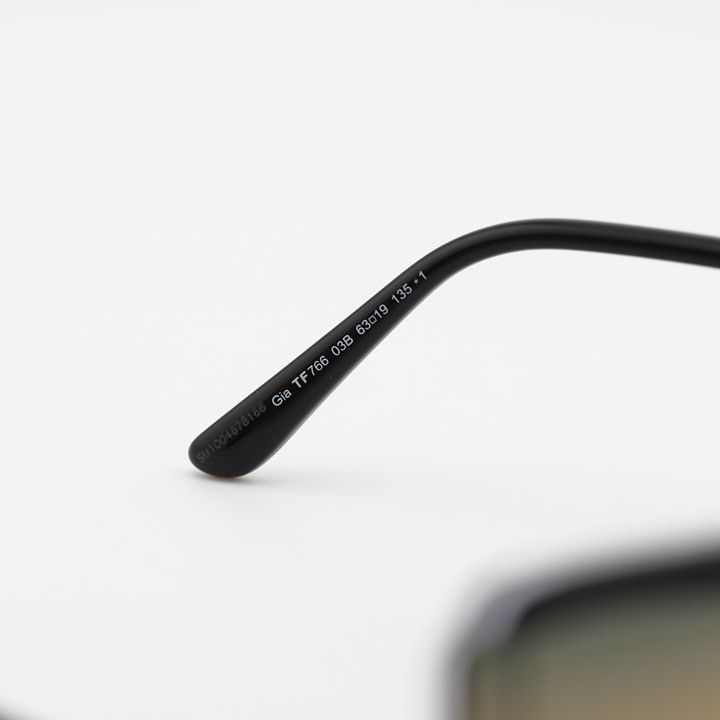 Tom Ford Tom Ford Gia FT0766 03B Sunglasses Black Butterfly Frame Size ONE SIZE - 7 Thumbnail