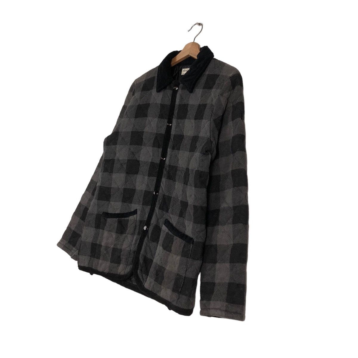 Issey Miyake 🔥Vintage Quilted Button Jacket Global Work Japan Tartan Size US M / EU 48-50 / 2 - 2 Thumbnail